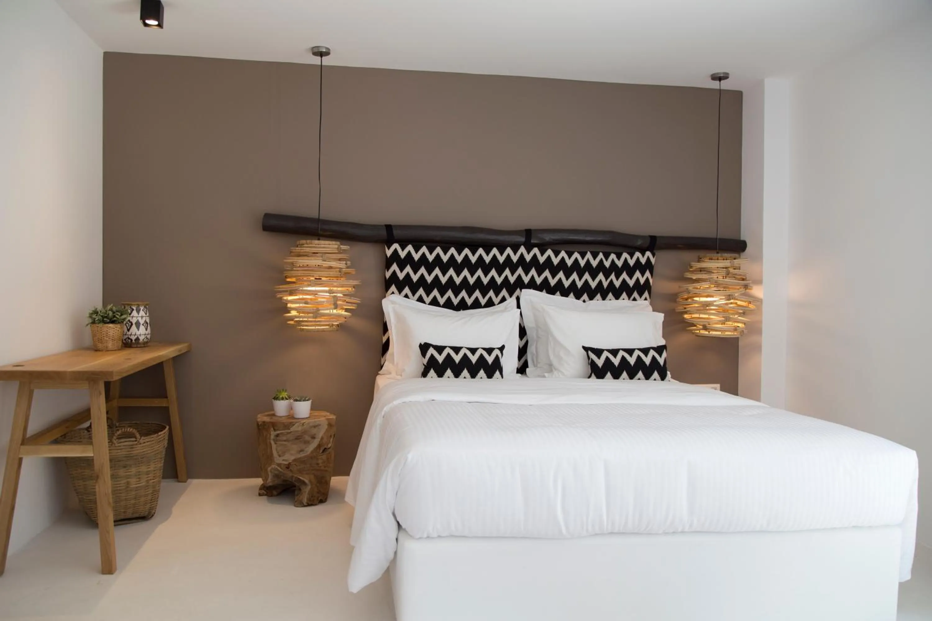 Bed in My Mykonos Hotel