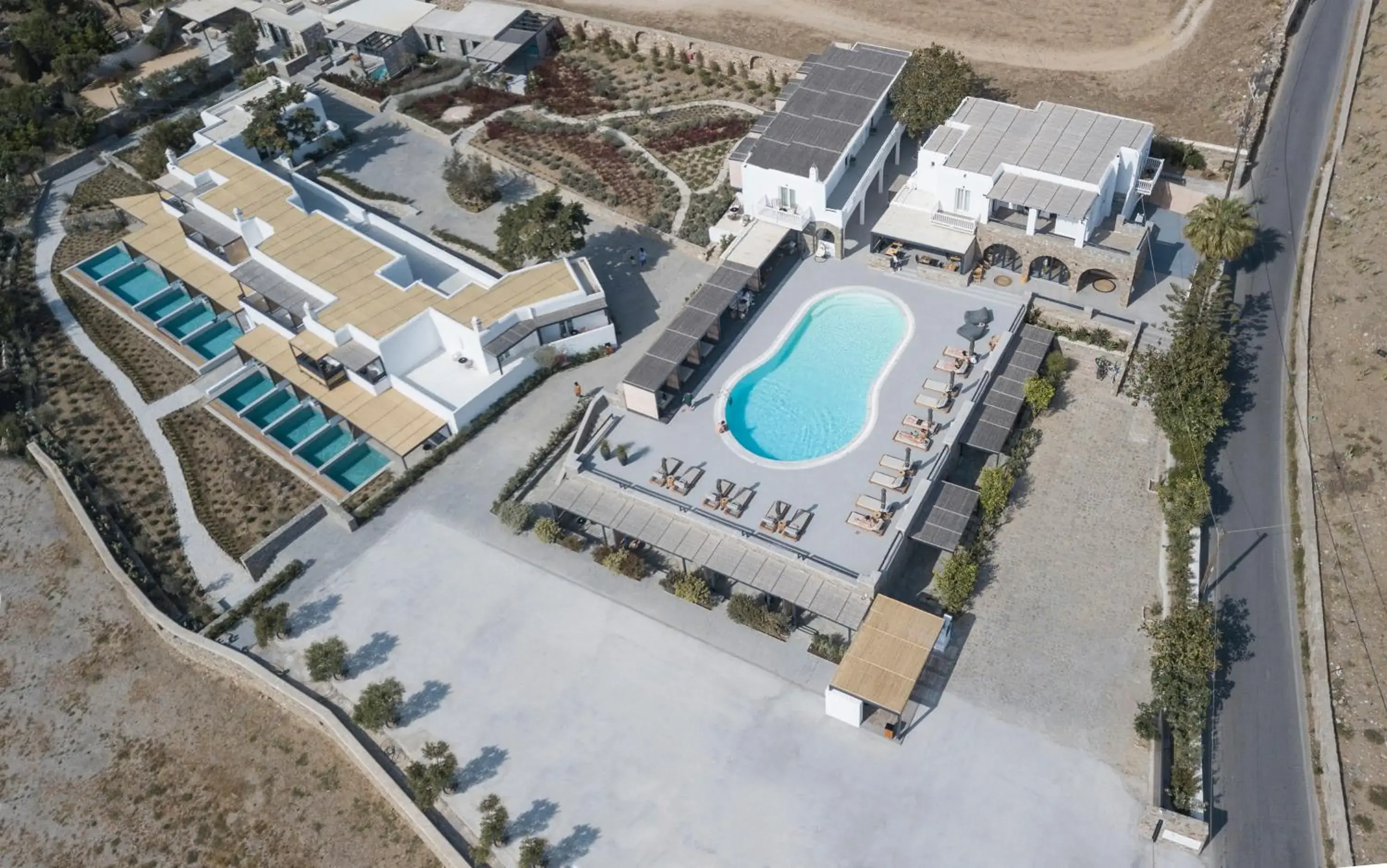 Bird's eye view in My Mykonos Hotel Bird's eye view in My Mykonos Hotel