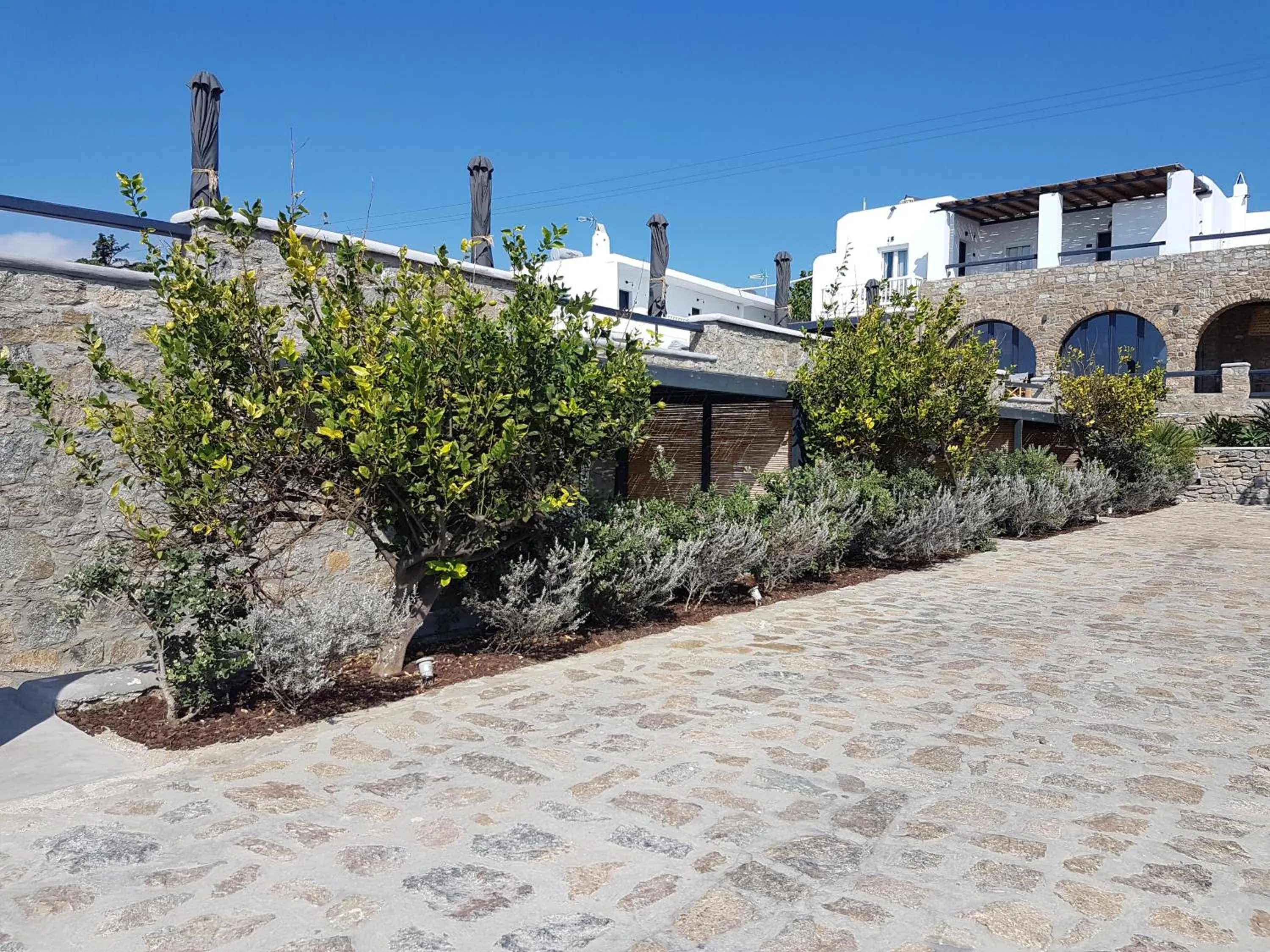 Inner courtyard view in My Mykonos Hotel