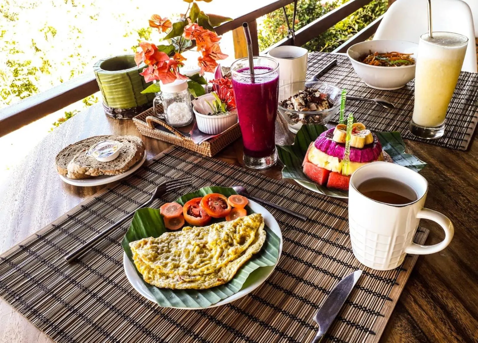 Continental breakfast in Villa Domanik