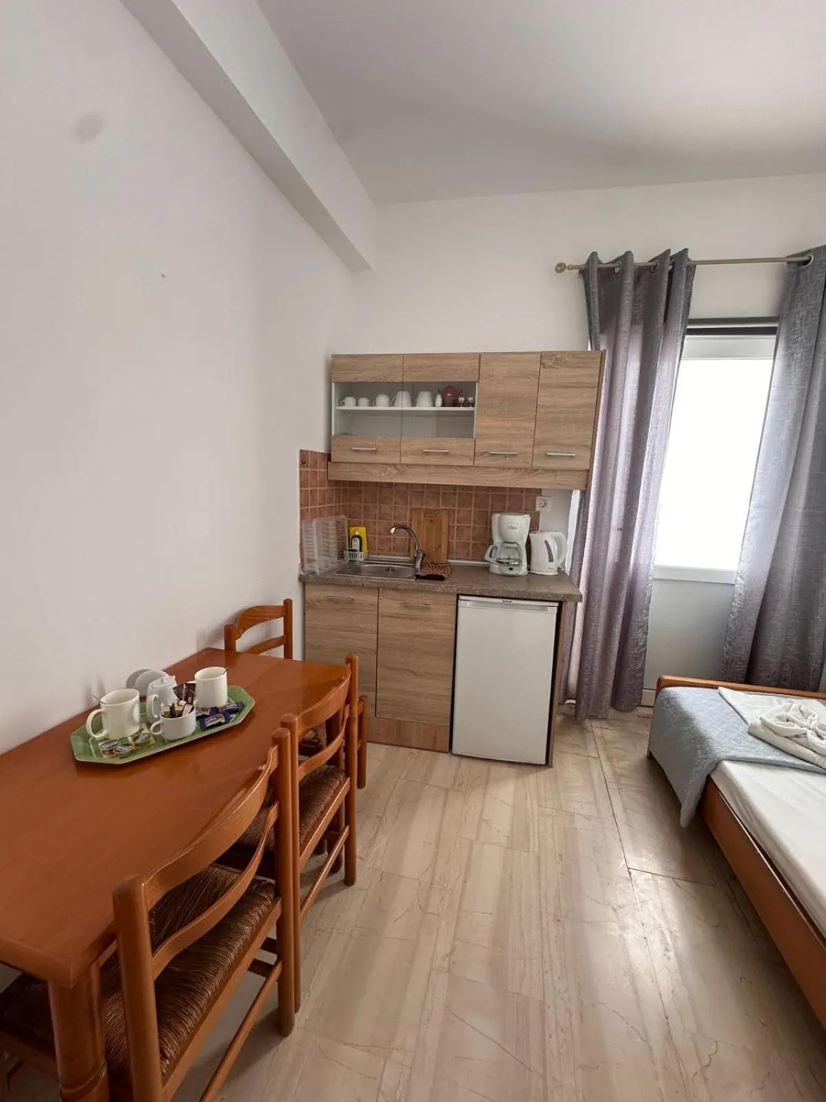 Bed in Sea View Studios, Harbour Beach, Bali