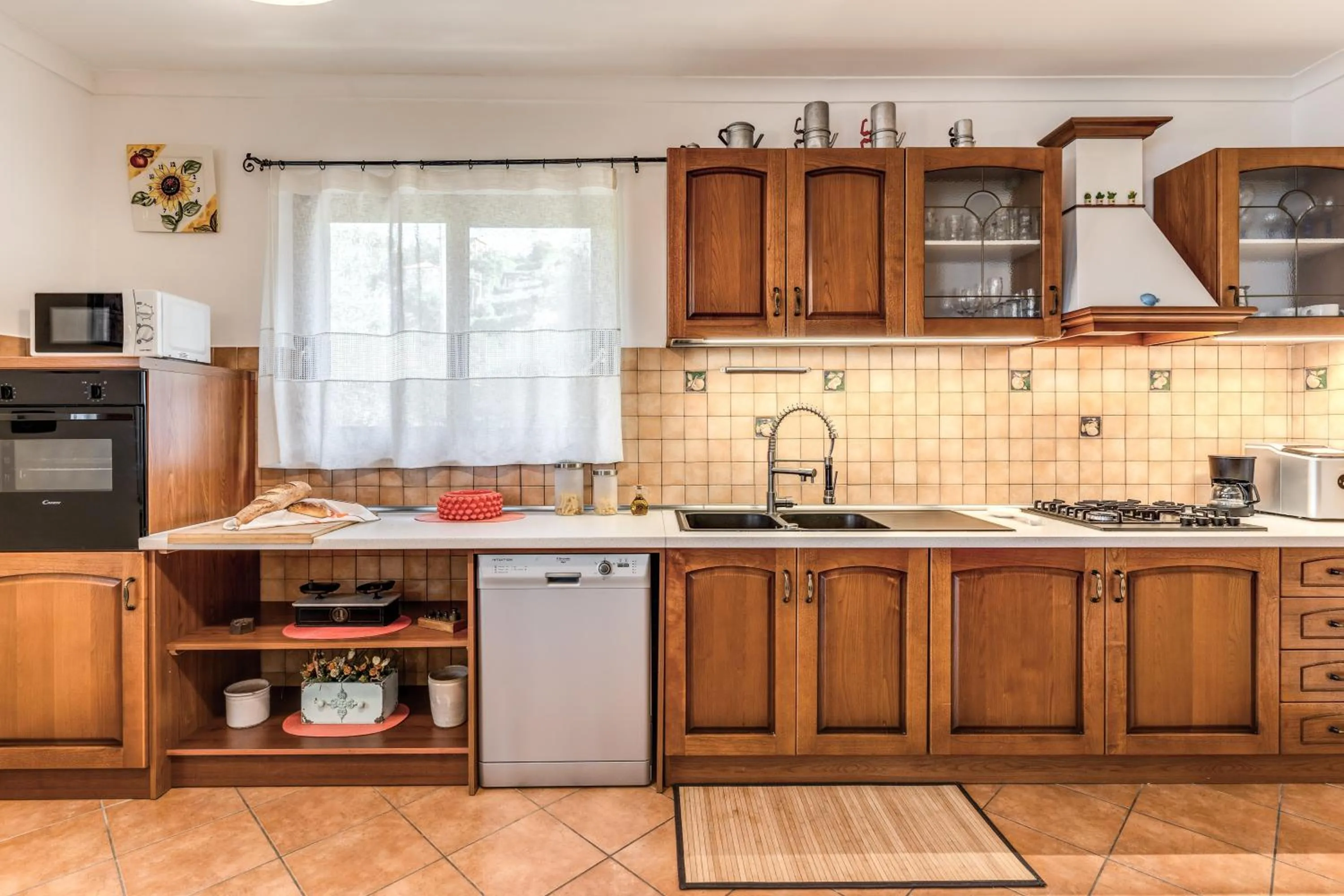 stove in Villa Caruso with Private Pool