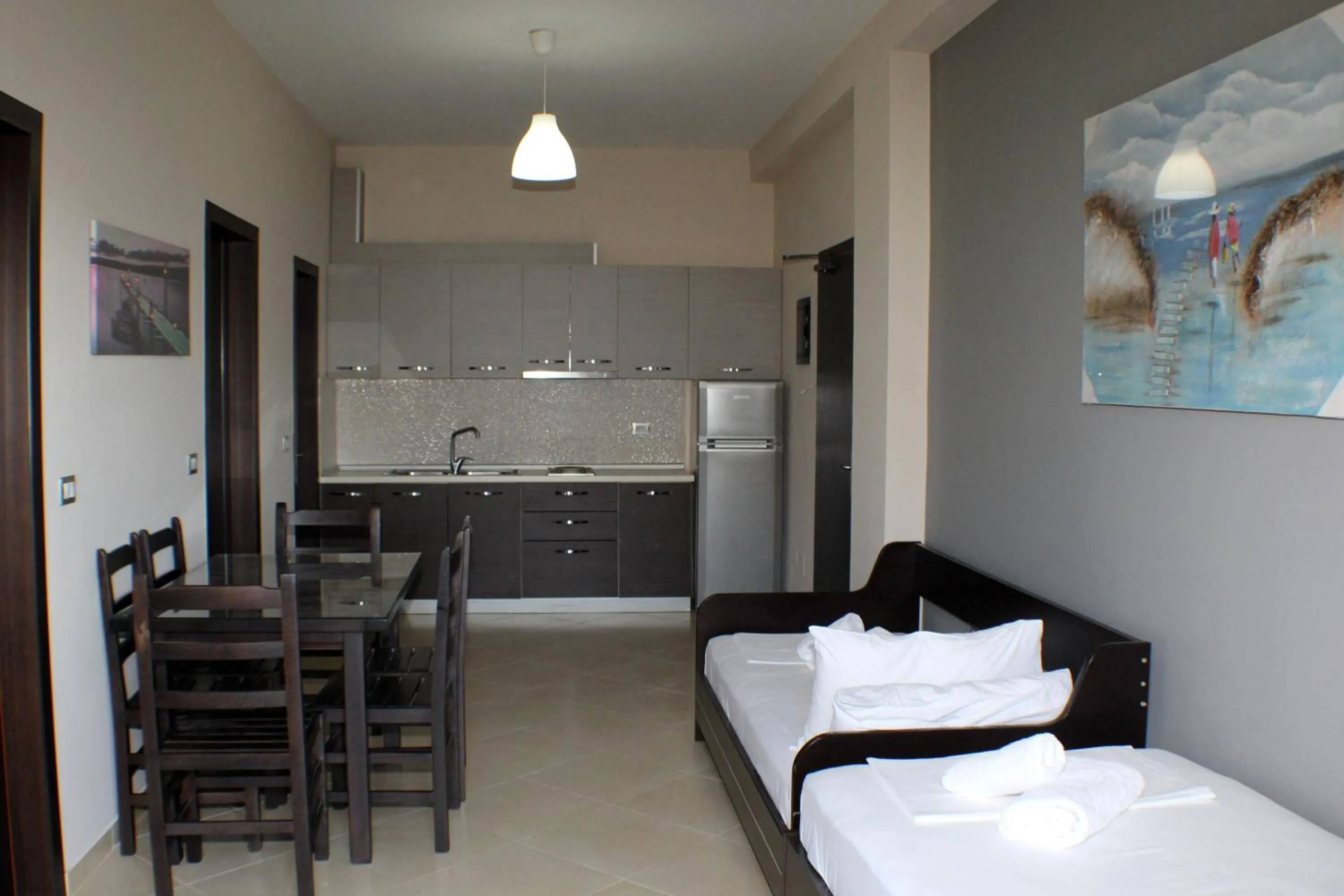 Bed in Vila Hadhri Borsh