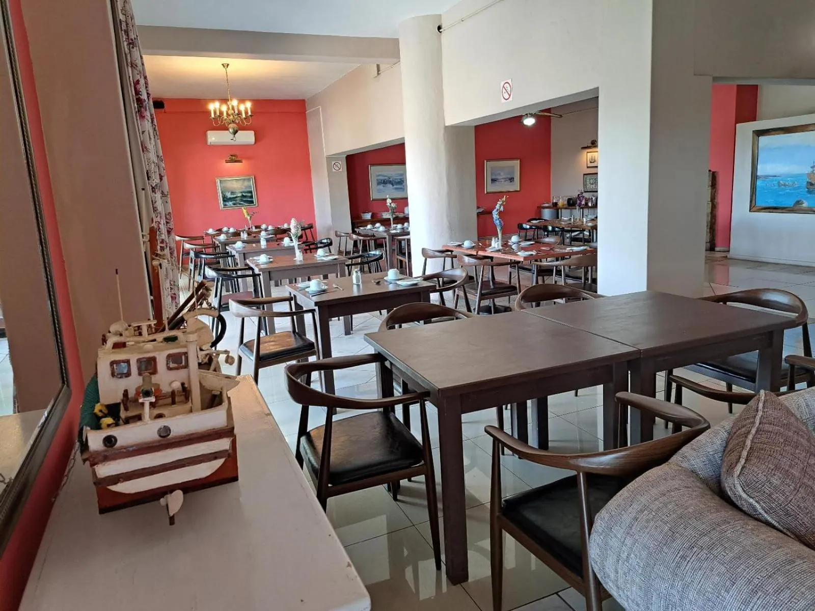 Dining area in St Helena Bay Hotel