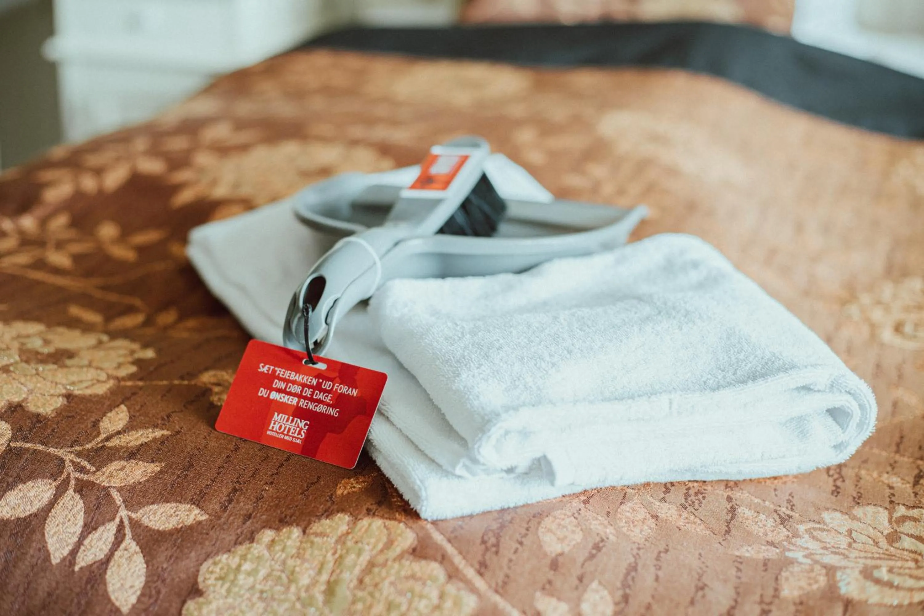Decorative detail, Bed in Milling Hotel Saxildhus