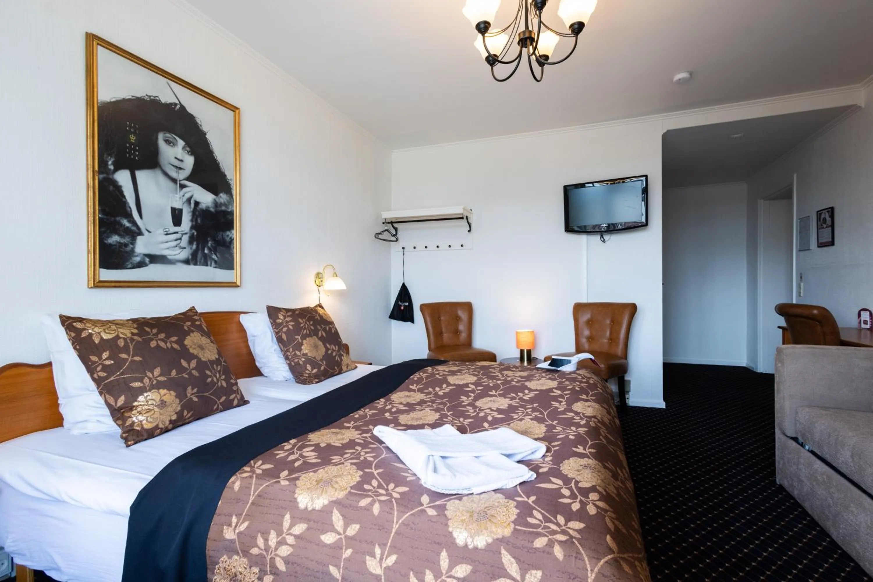 Bedroom, Bed in Milling Hotel Saxildhus