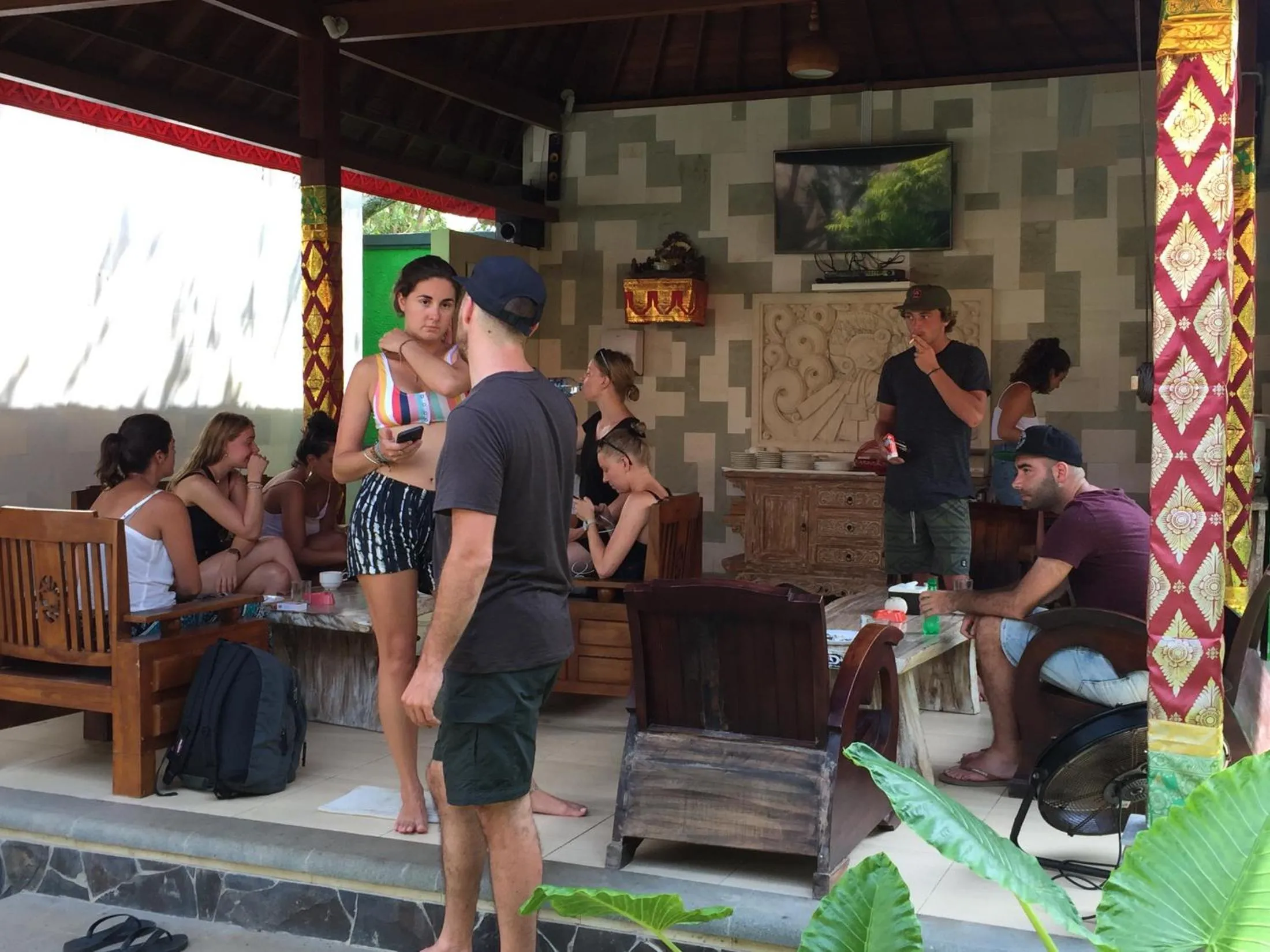 Continental breakfast in Lembongan Hostel