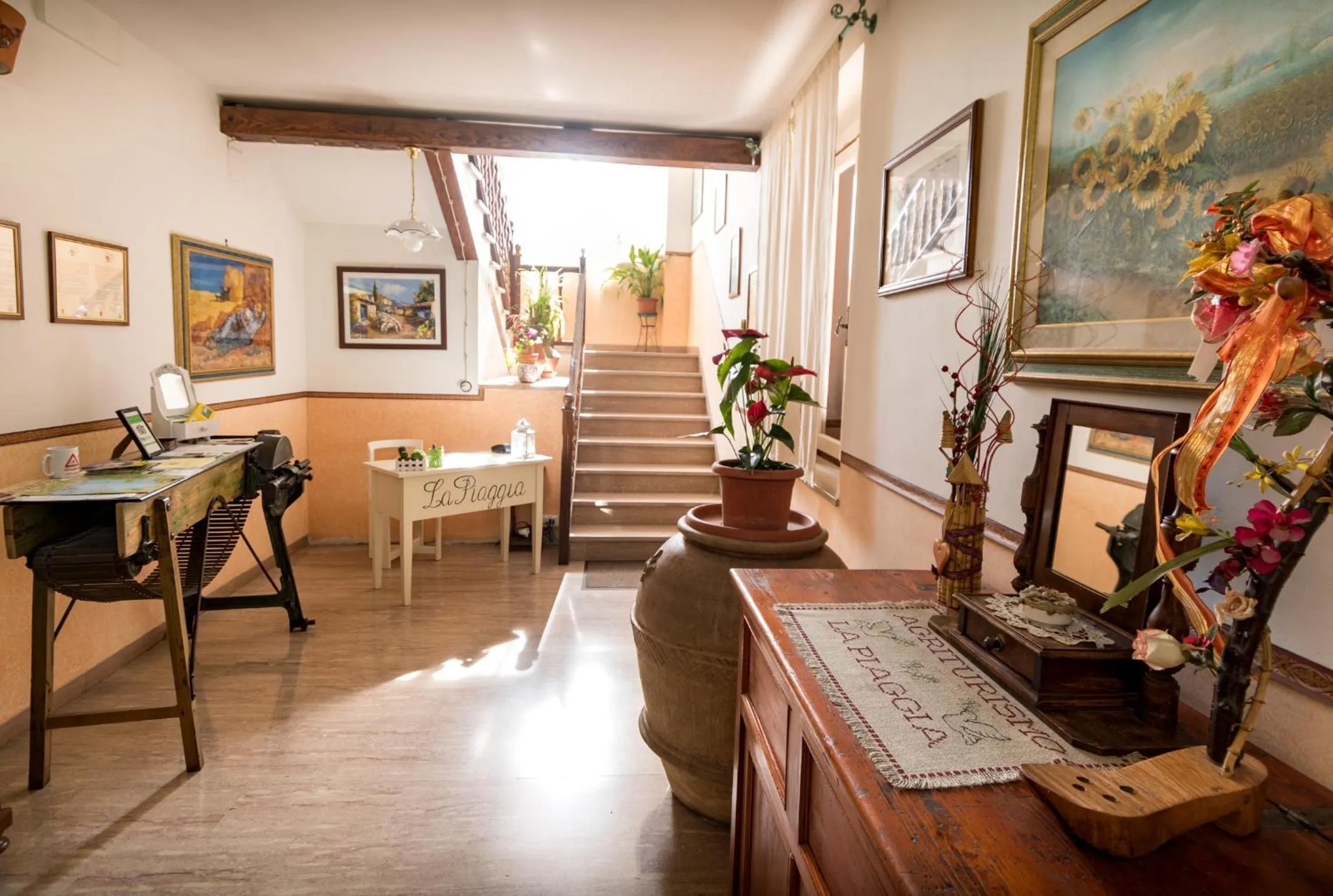 Lobby or reception in La Piaggia