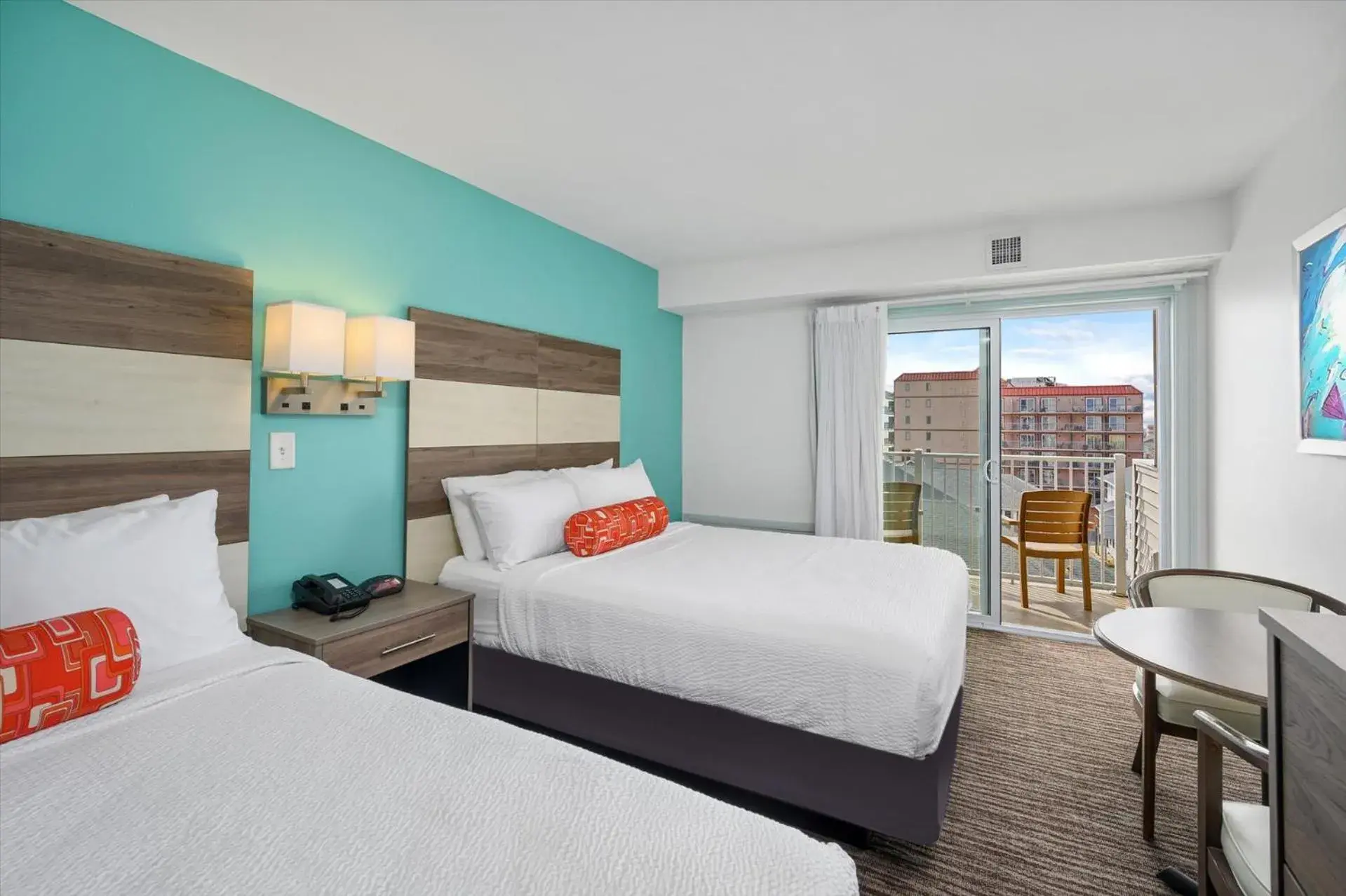 Side Ocean View with Balcony, 2 Double Beds and Kitchenette in Monte Carlo Boardwalk / Oceanfront Ocean City Side Ocean View with Balcony, 2 Double Beds and Kitchenette in Monte Carlo Boardwalk / Oceanfront Ocean City