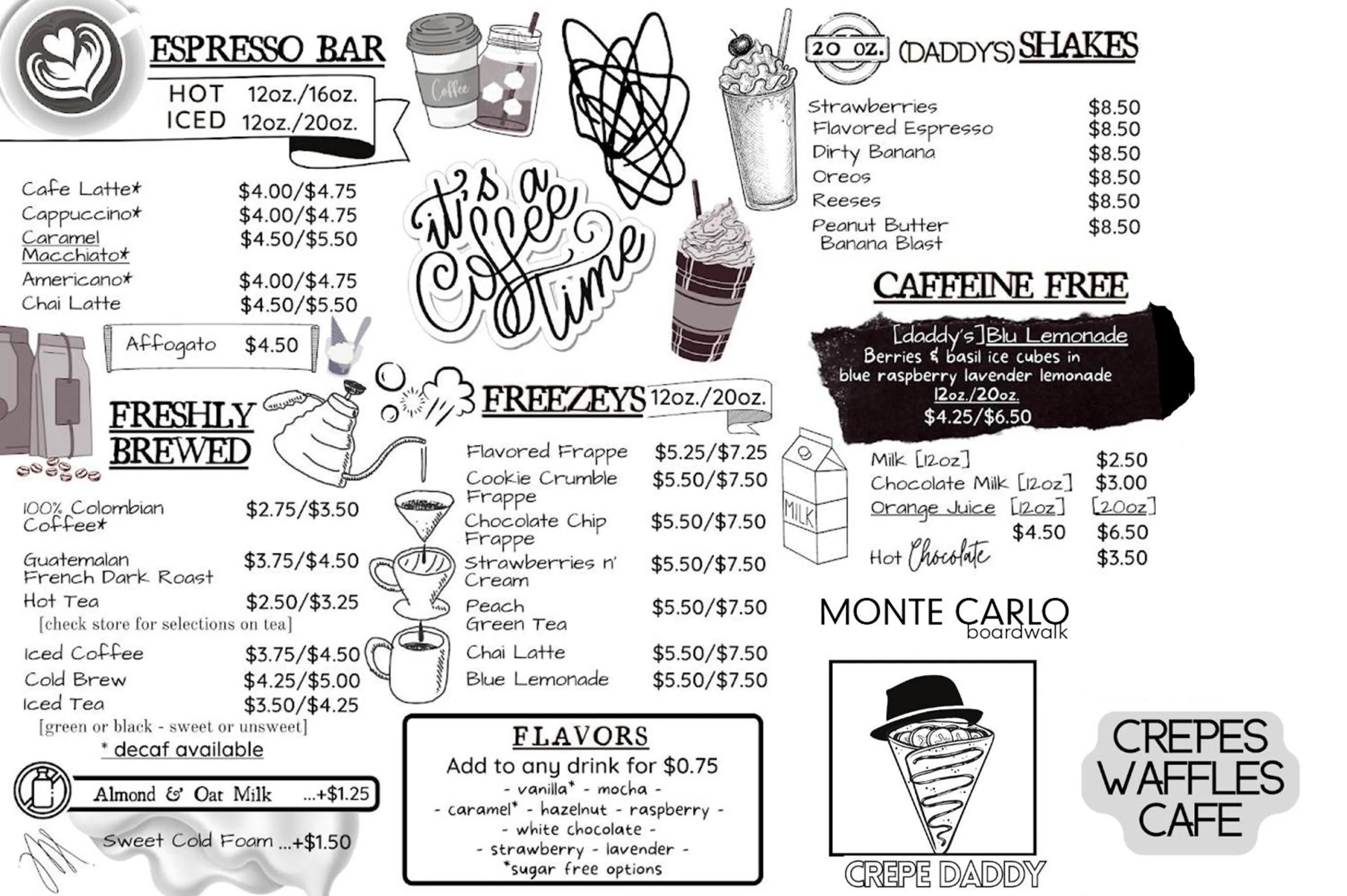 Restaurant/places to eat in Monte Carlo Boardwalk / Oceanfront Ocean City