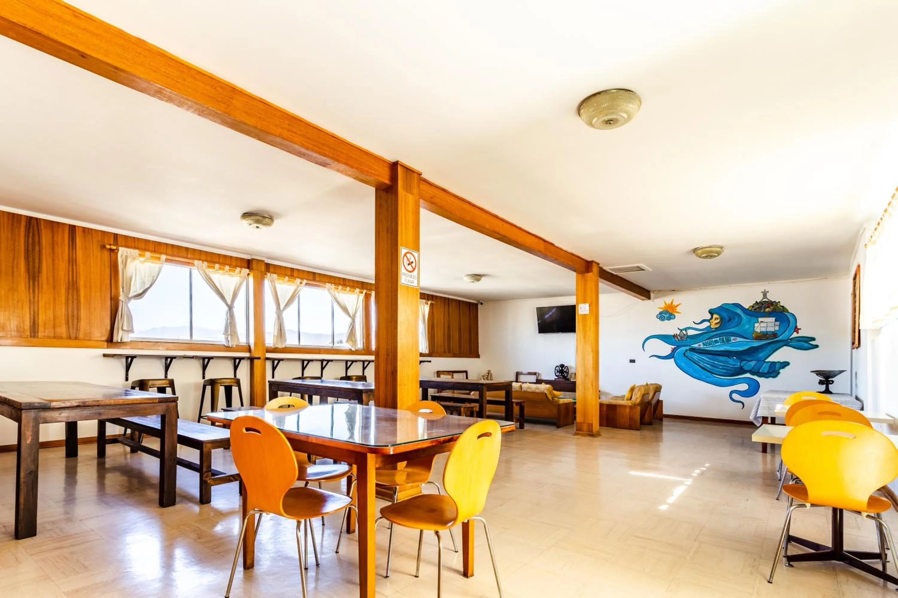 Dining area, Bed in Hotel Del Puerto