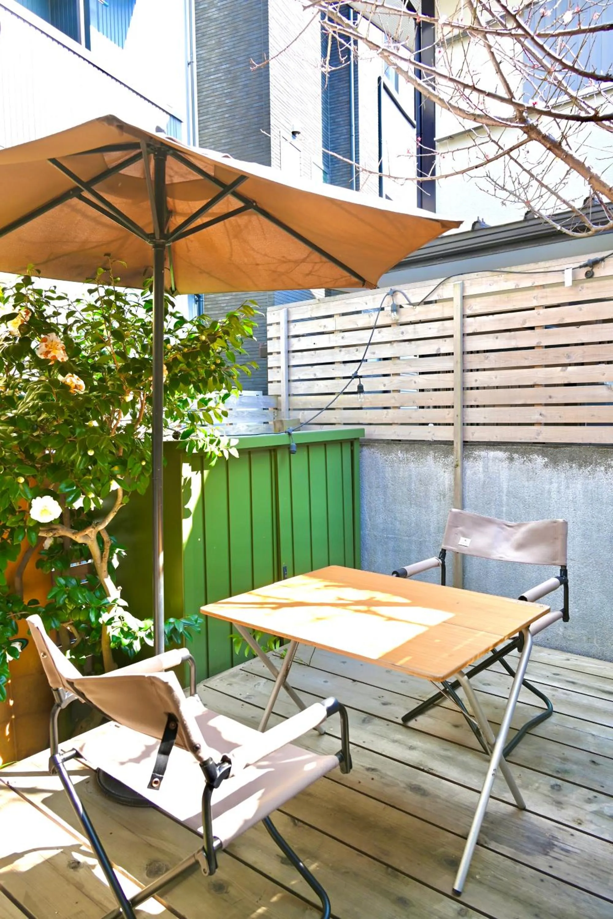 Balcony/Terrace in guesthouse SHIBAFU