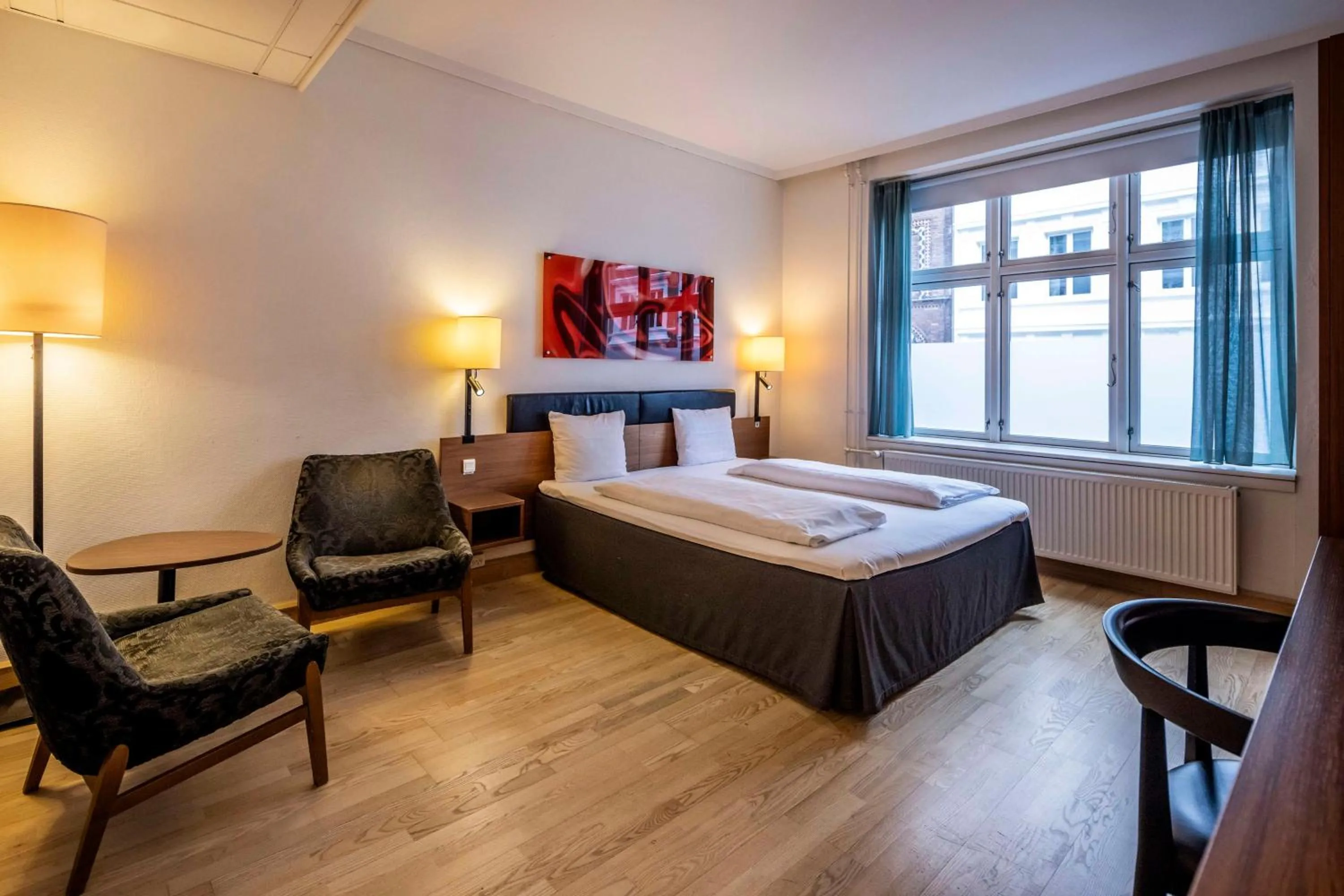 Bedroom, Bed in Scandic Webers