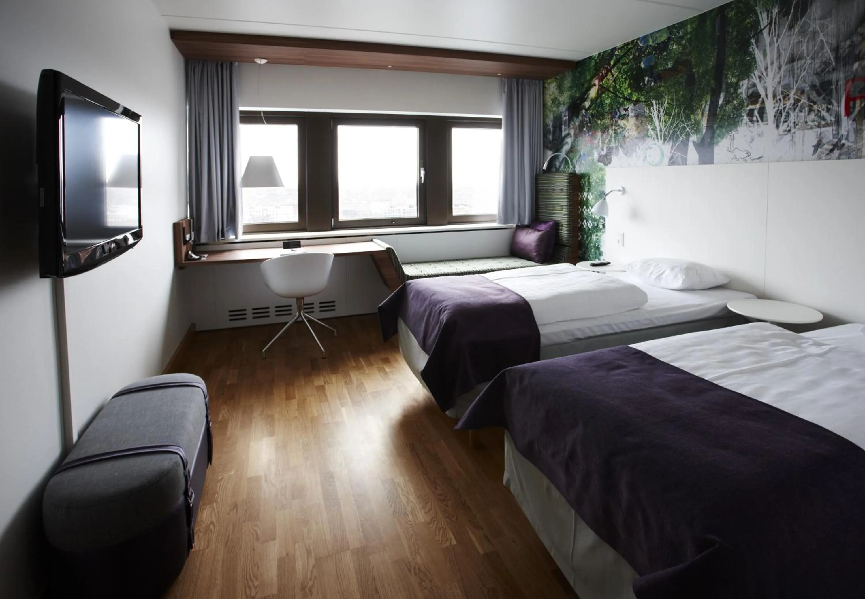 Bed in Scandic Copenhagen