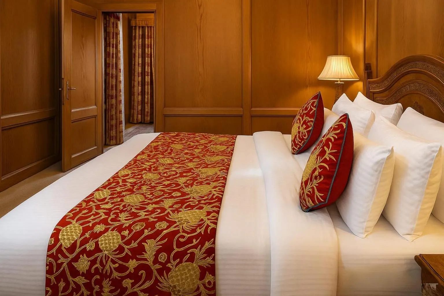 Bed in Nazneen Group Of Houseboats