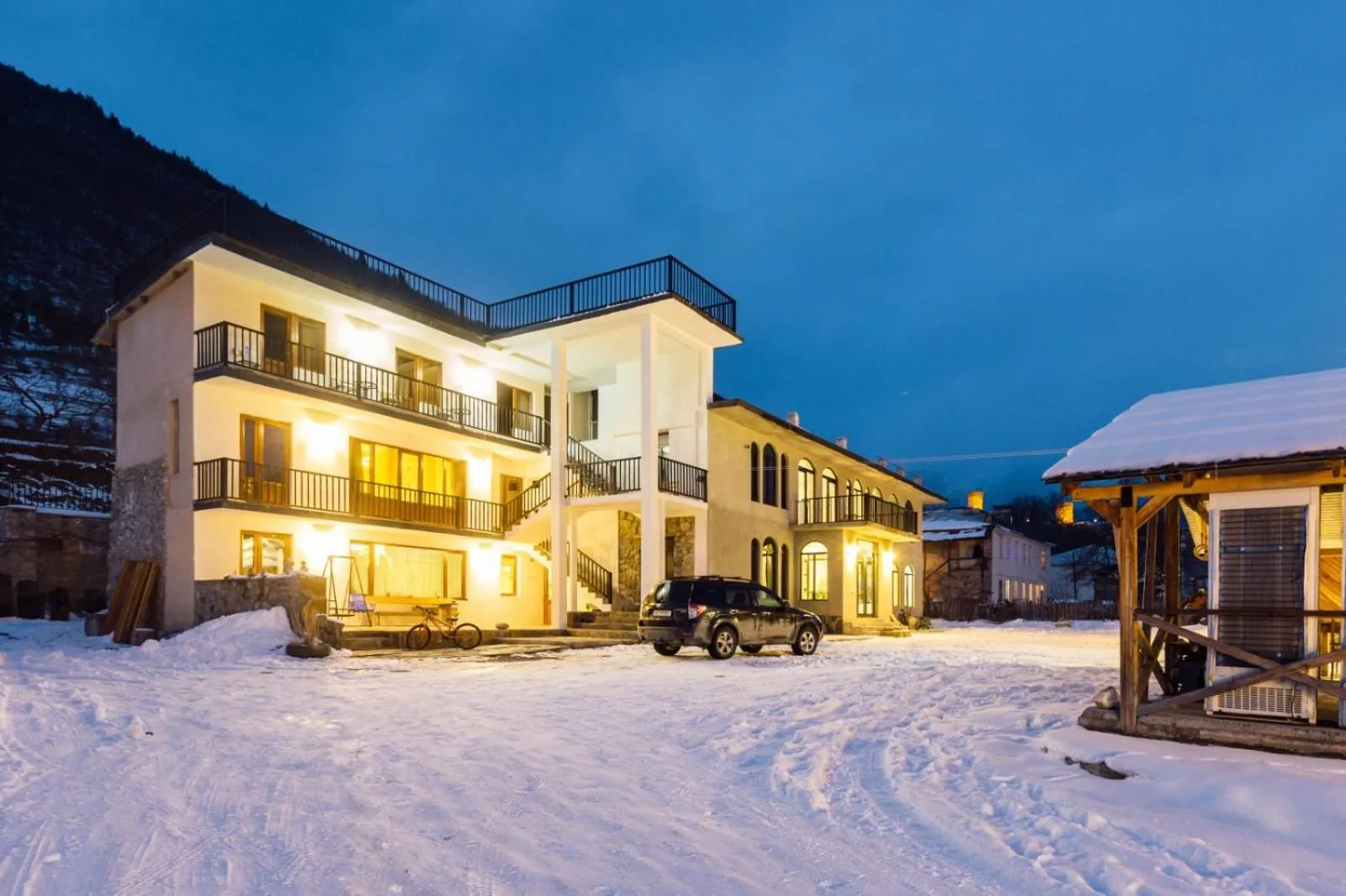 Property building, Winter in Hotel Level