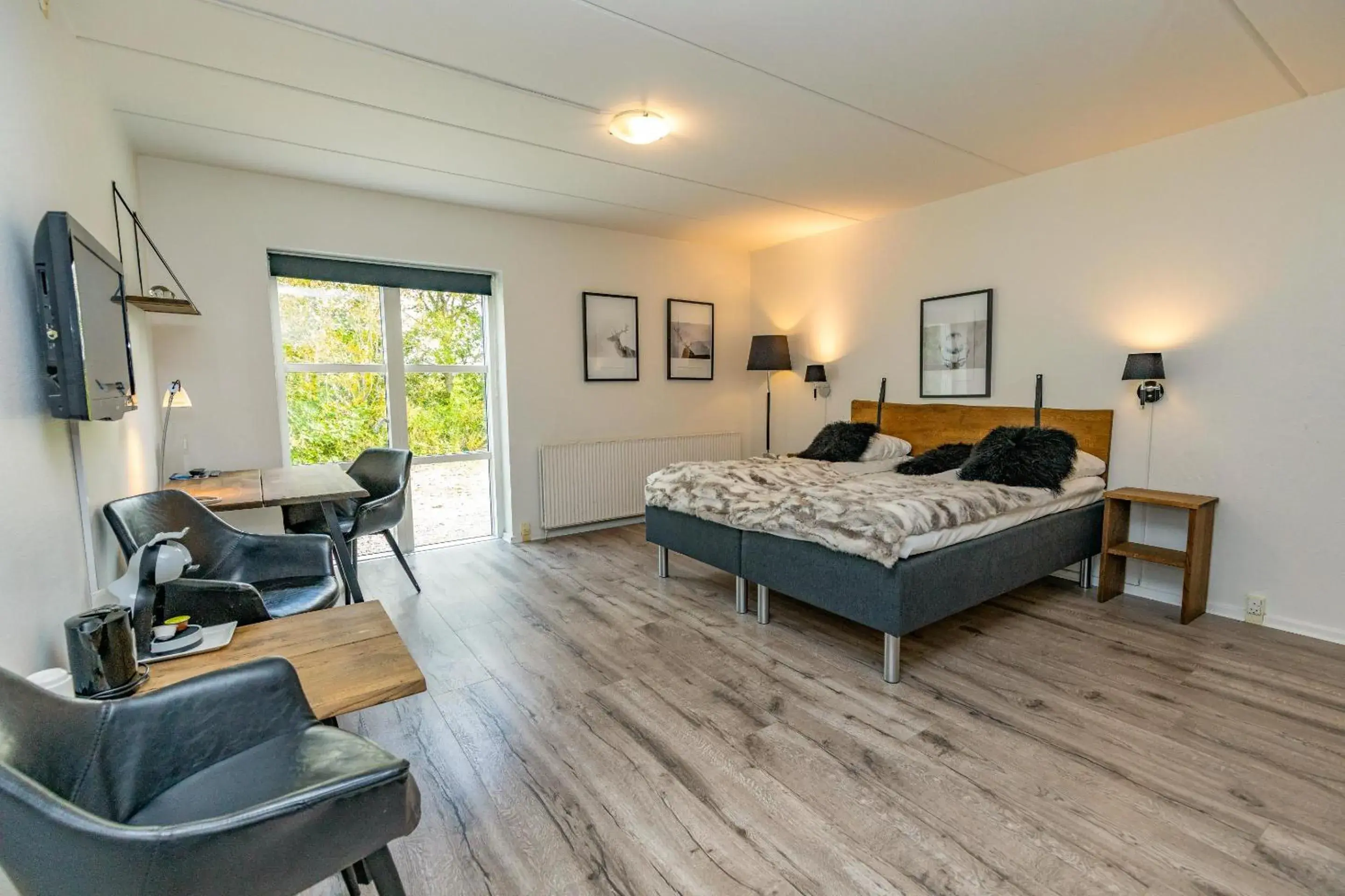 Bed in Hotel Aarslev Kro Bed in Hotel Aarslev Kro