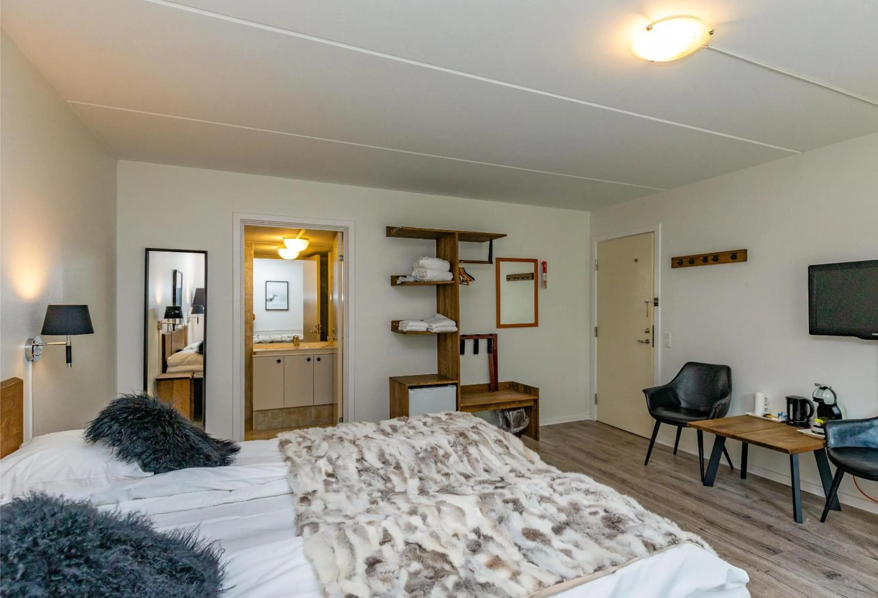 Bed in Hotel Aarslev Kro