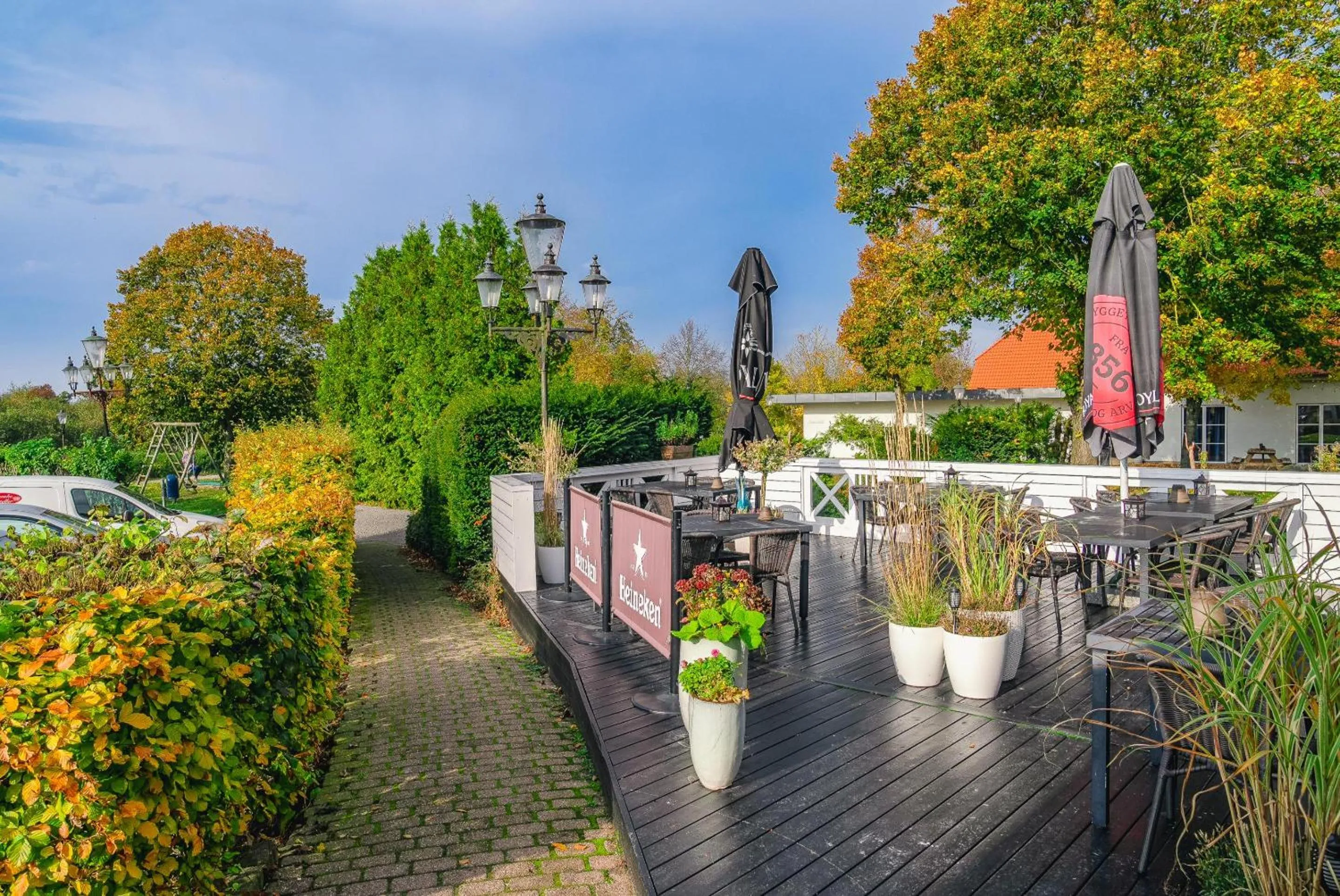 Garden in Hotel Aarslev Kro
