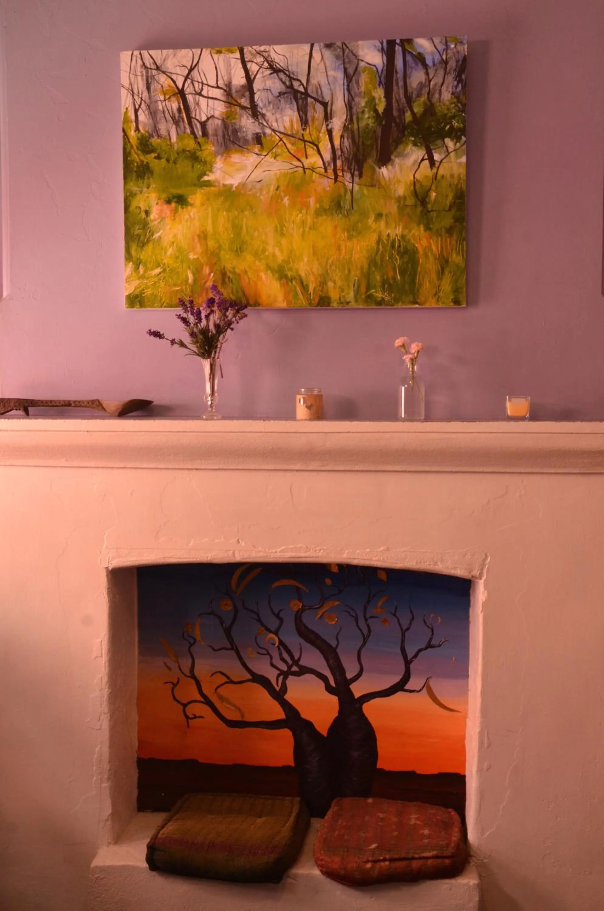 Seating area in Flying Fox Backpackers