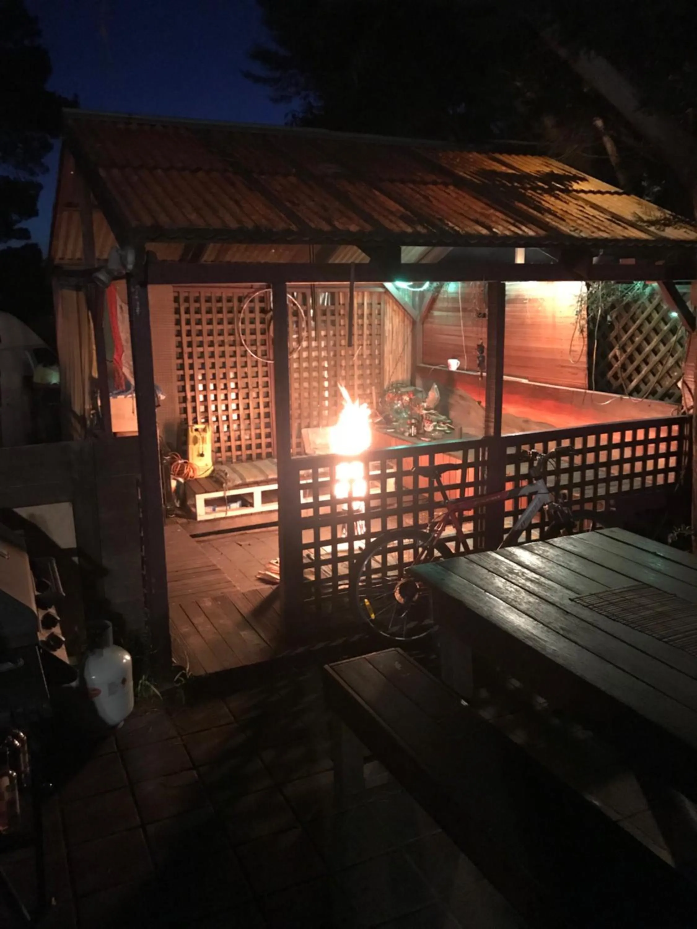 Patio in Flying Fox Backpackers