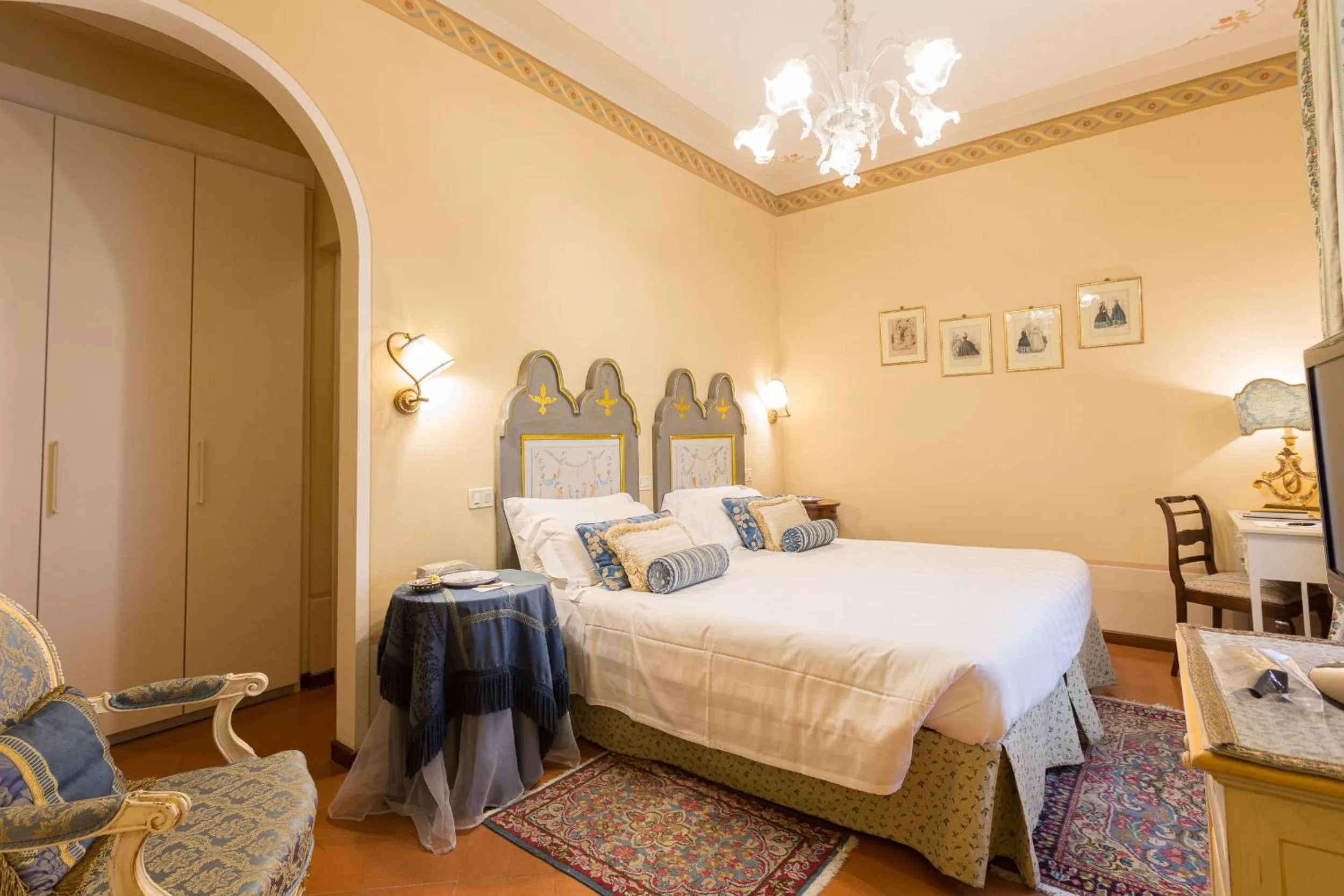 Bedroom, Bed in Hotel Villa Marsili