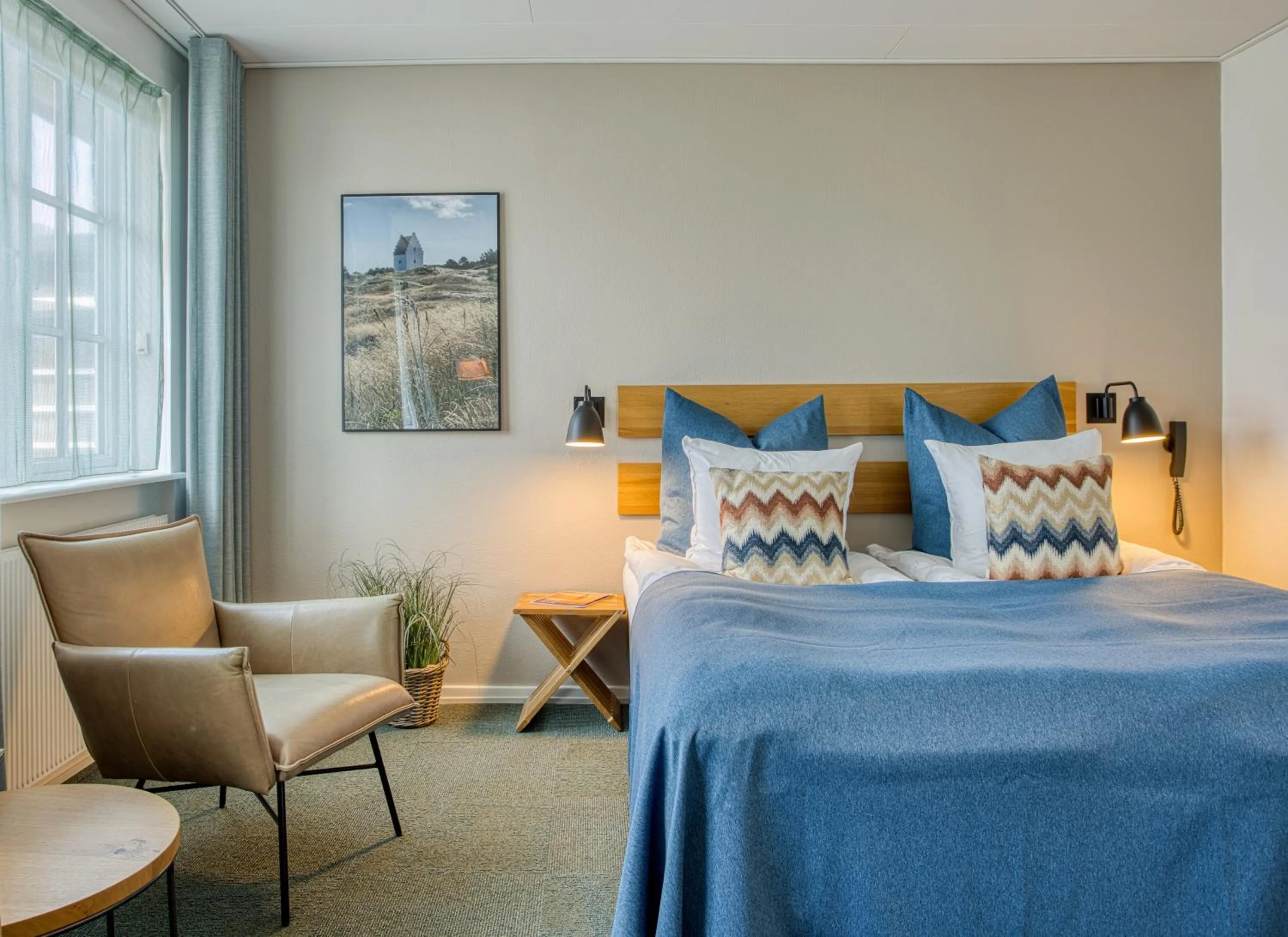 Bedroom, Bed in Color Hotel Skagen