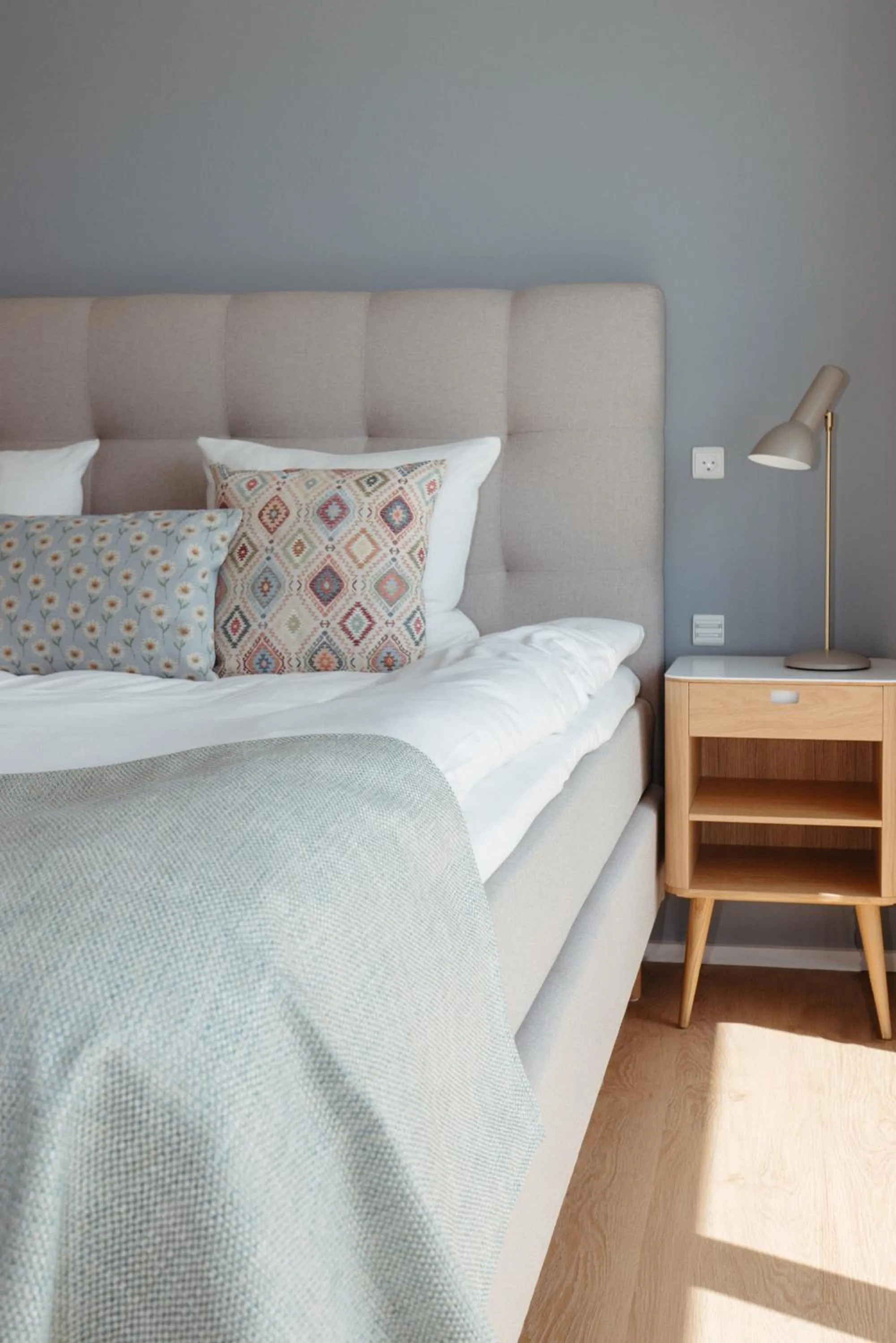 Bedroom, Bed in Color Hotel Skagen