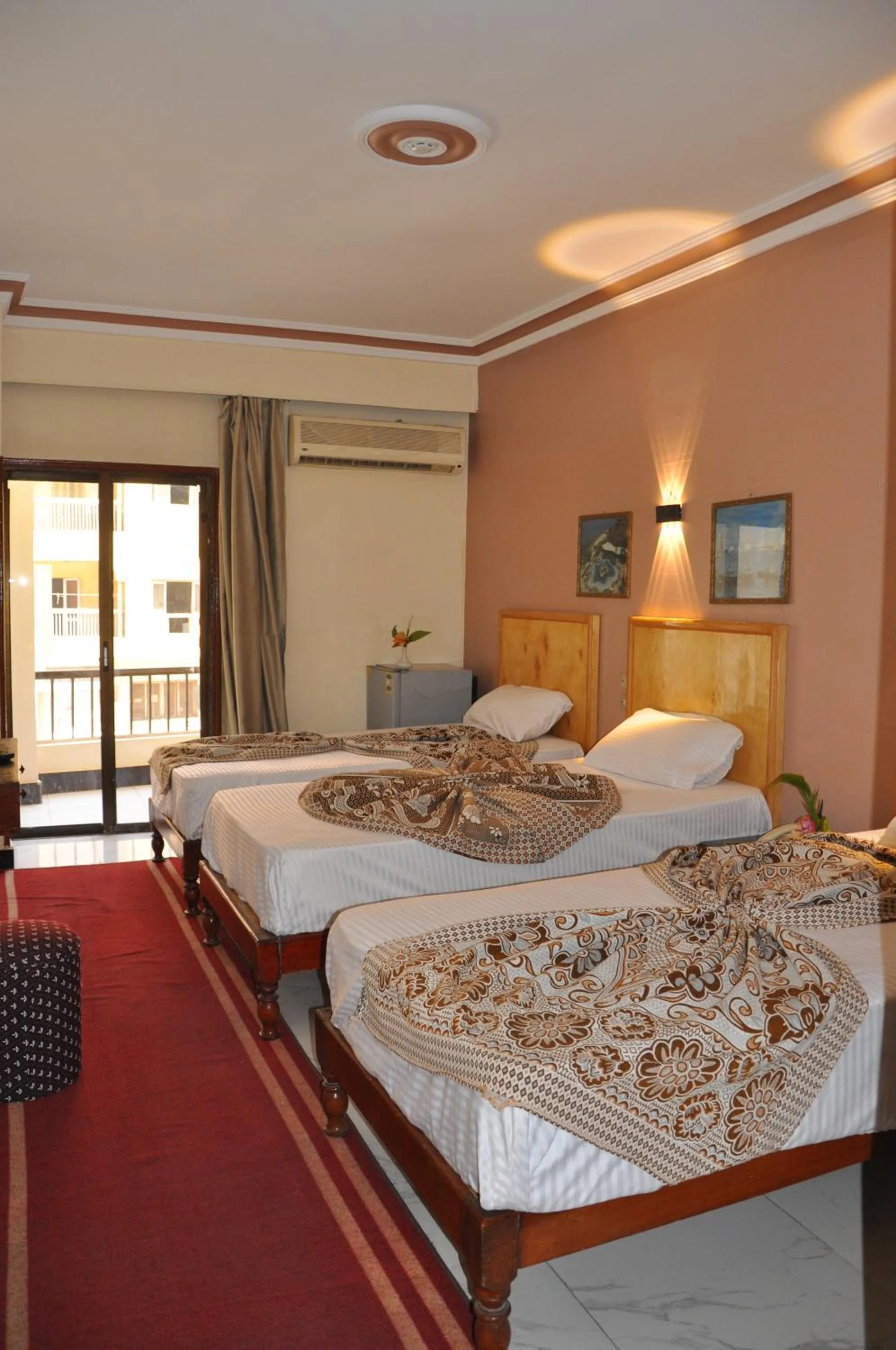 Bed in Shady Hotel Luxor