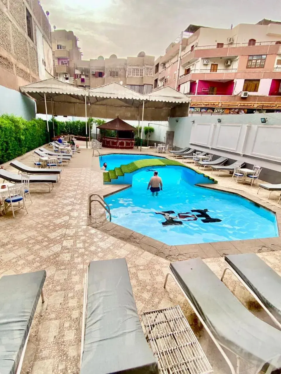 Swimming pool in Shady Hotel Luxor Swimming pool in Shady Hotel Luxor