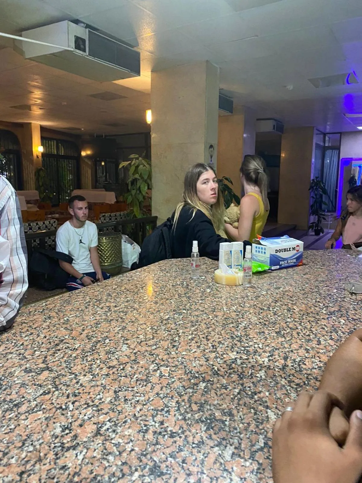 group of guests in Shady Hotel Luxor