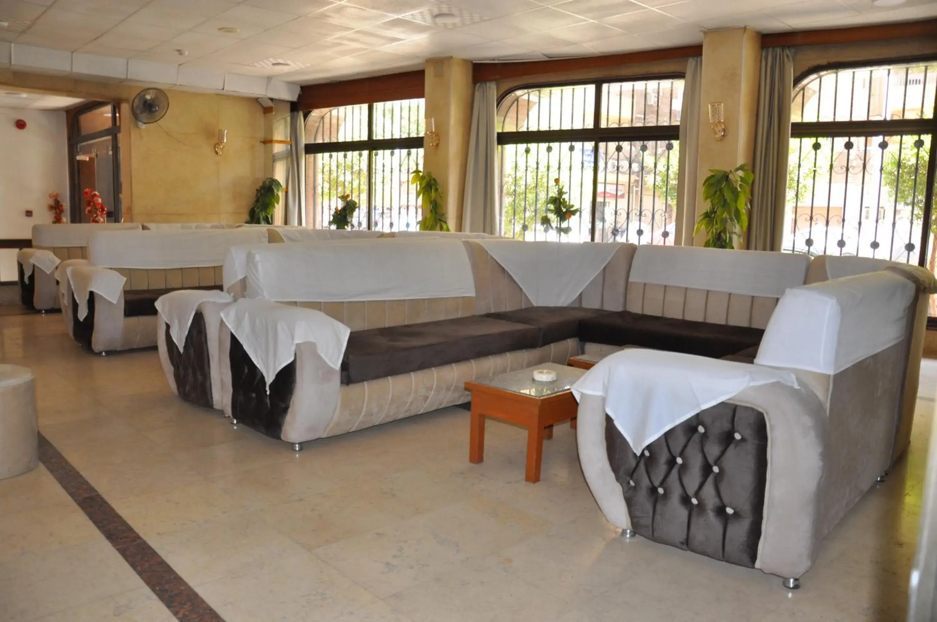 Inner courtyard view in Shady Hotel Luxor Inner courtyard view in Shady Hotel Luxor