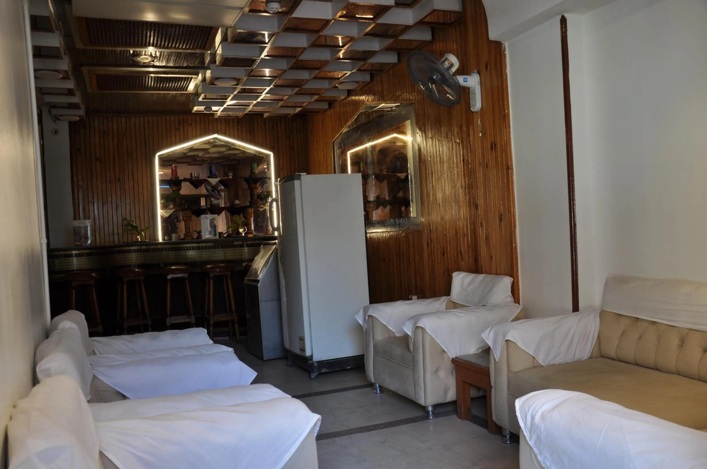 Bed in Shady Hotel Luxor