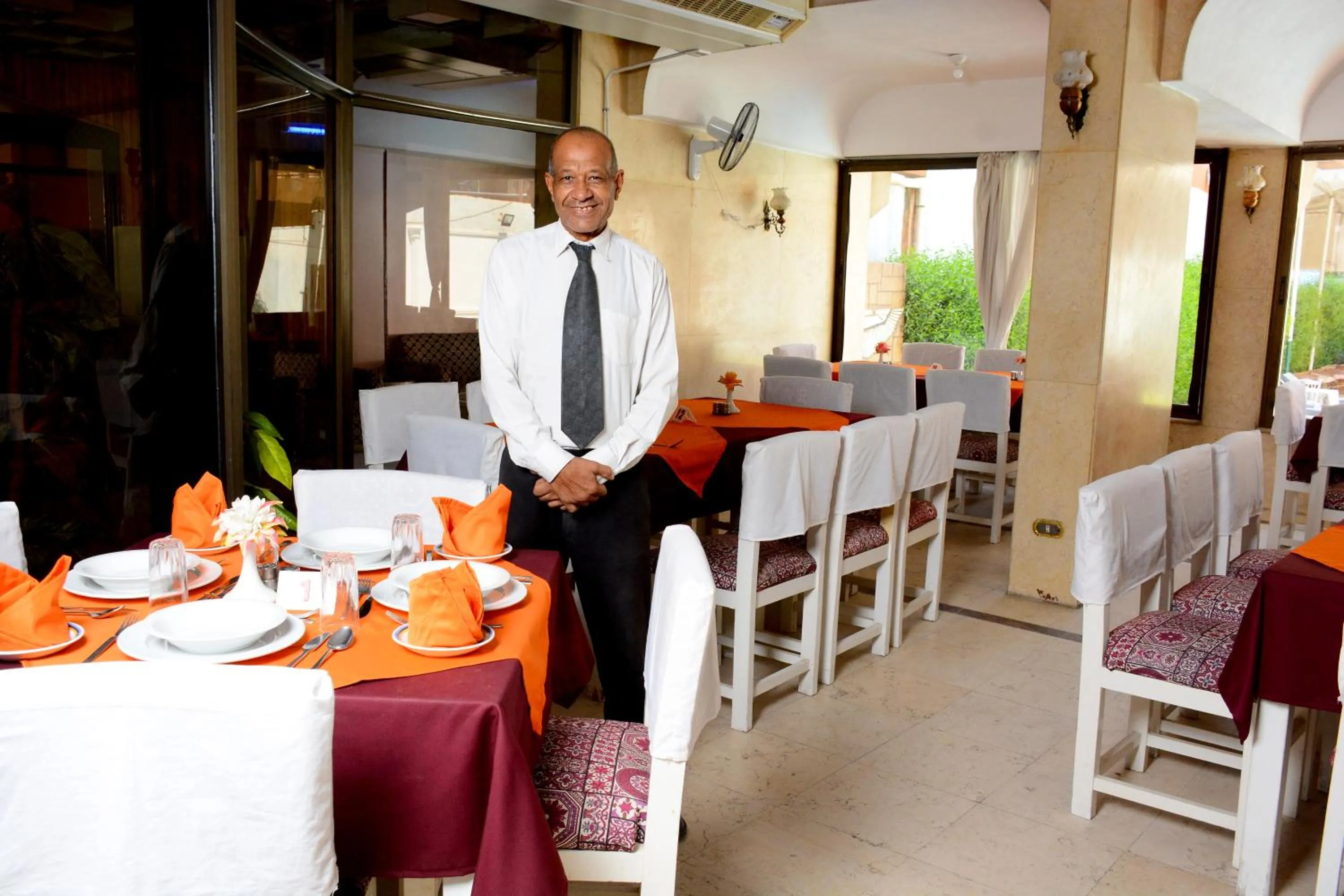 Staff in Shady Hotel Luxor