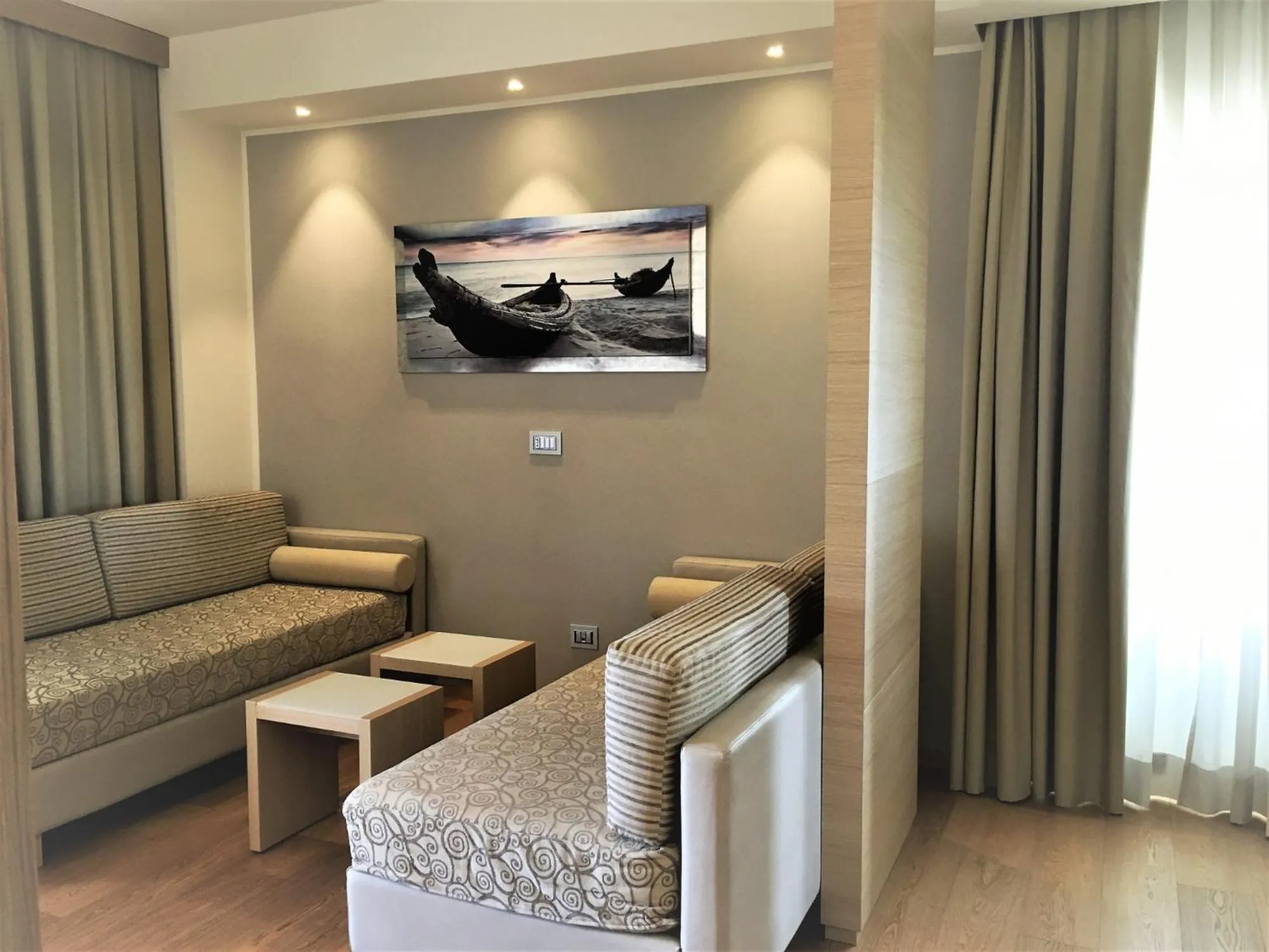 Seating area in Hotel Calabona