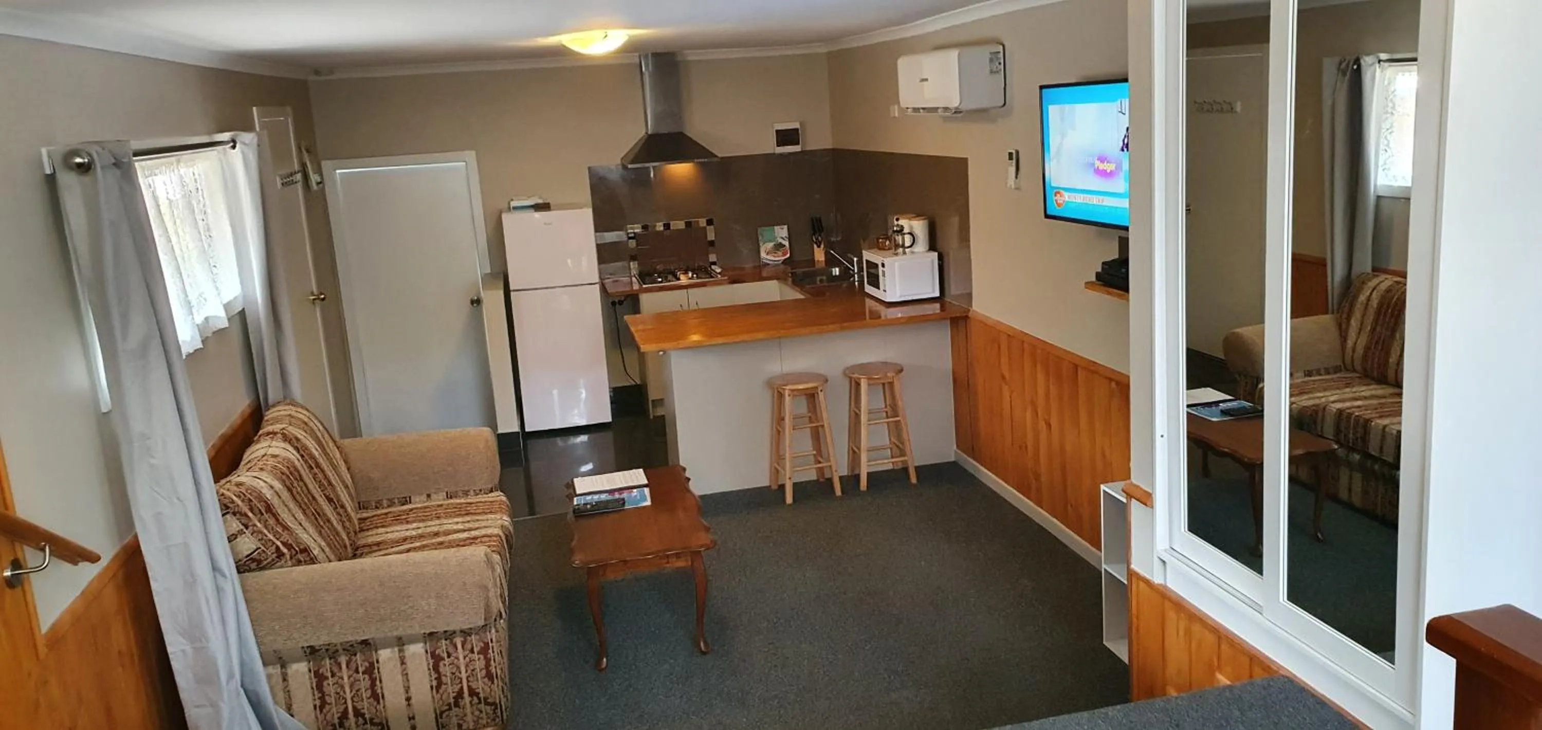 Seating area in Cradle Alpine Retreat