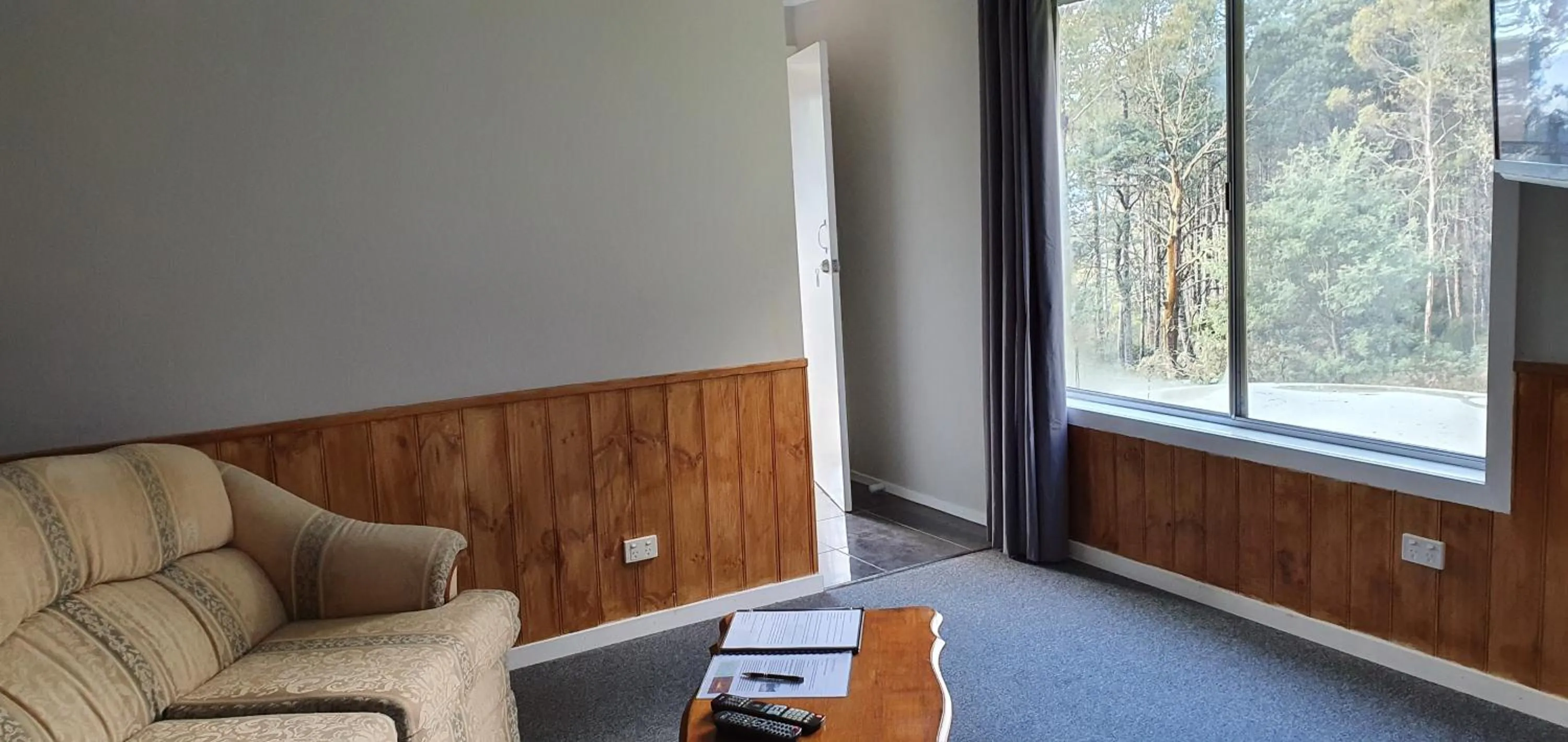 Seating area in Cradle Alpine Retreat