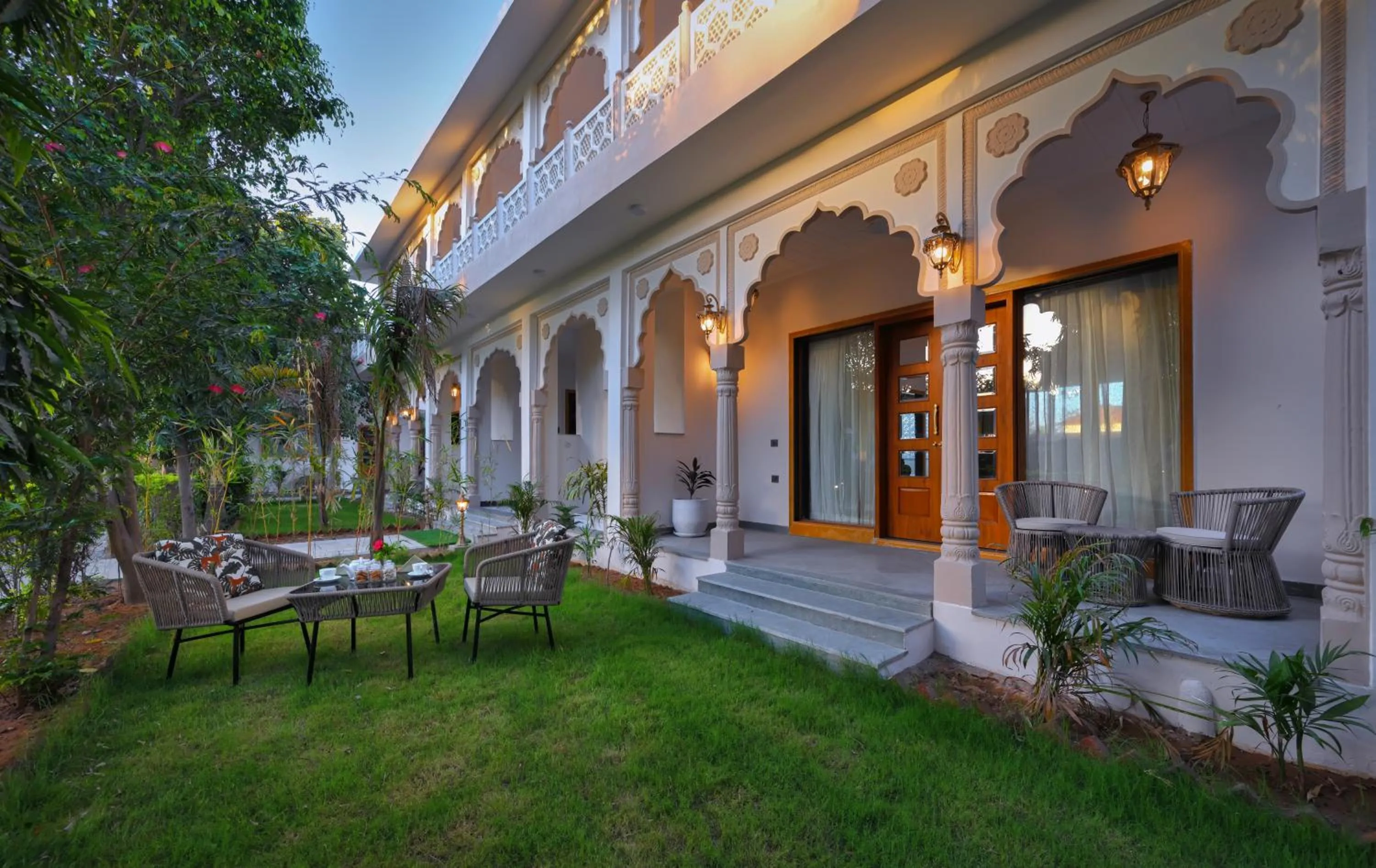 Seating area in Ranthambore Bagh Palace