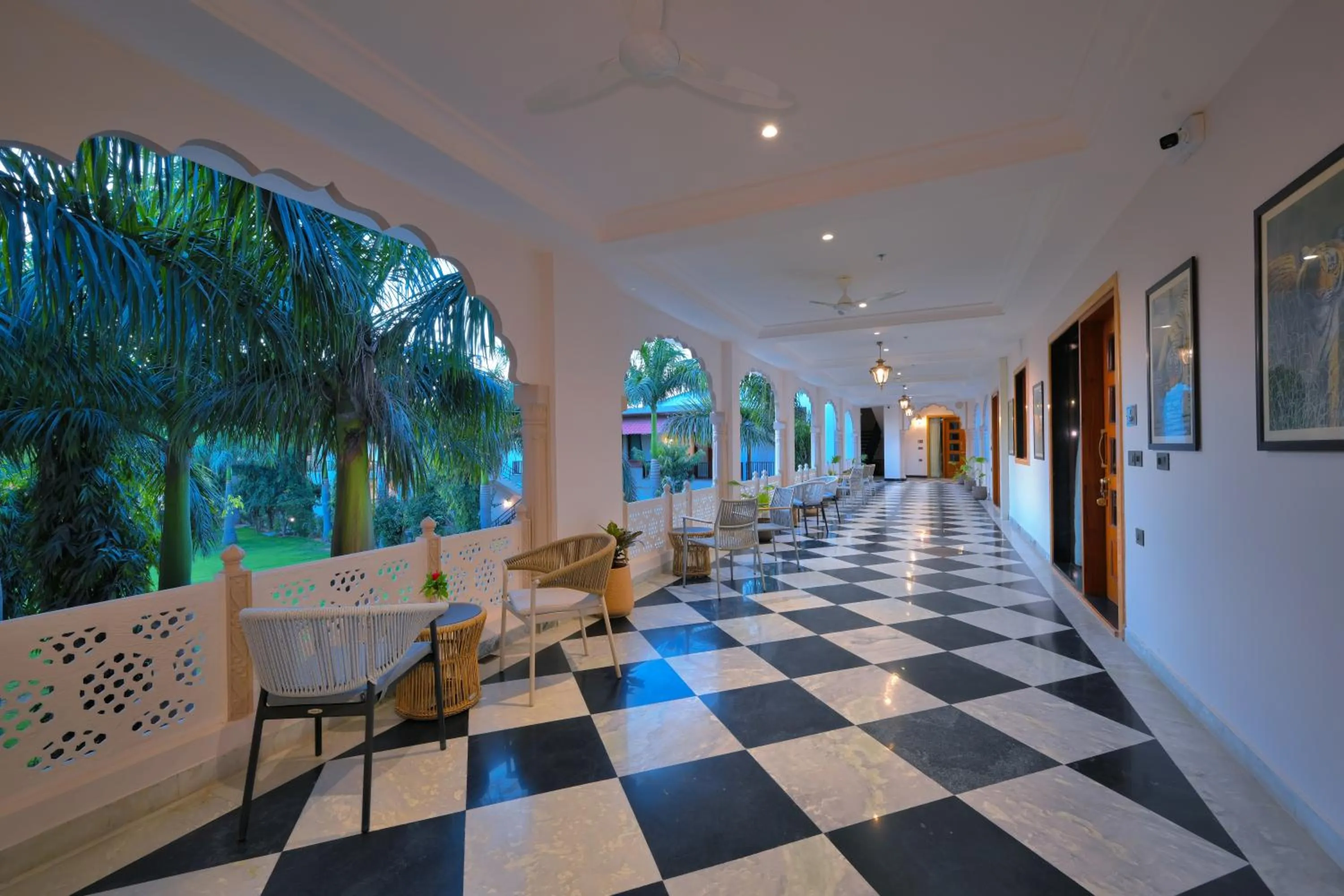 Patio in Ranthambore Bagh Palace
