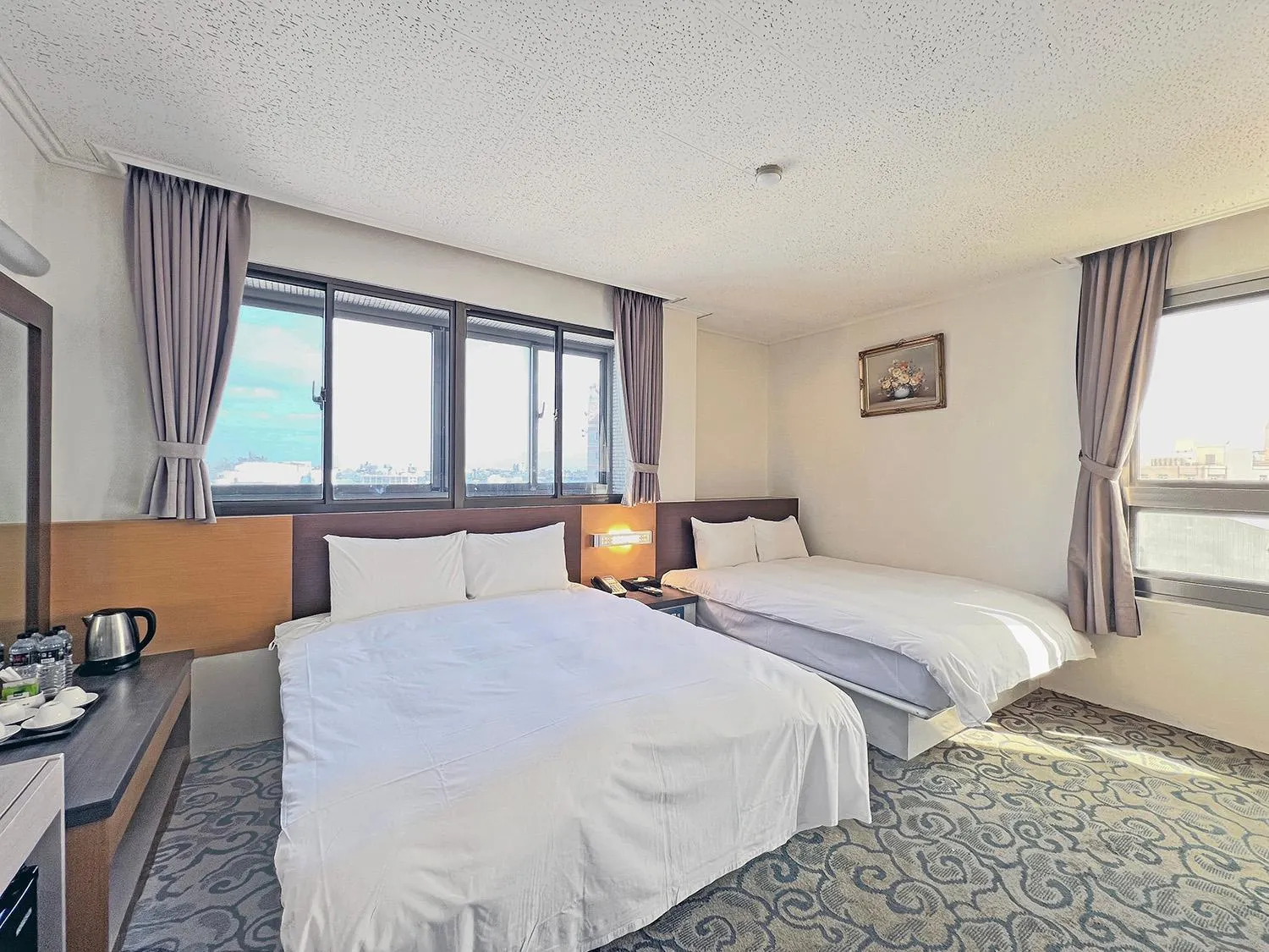 Bed in Foung Kou Hotel