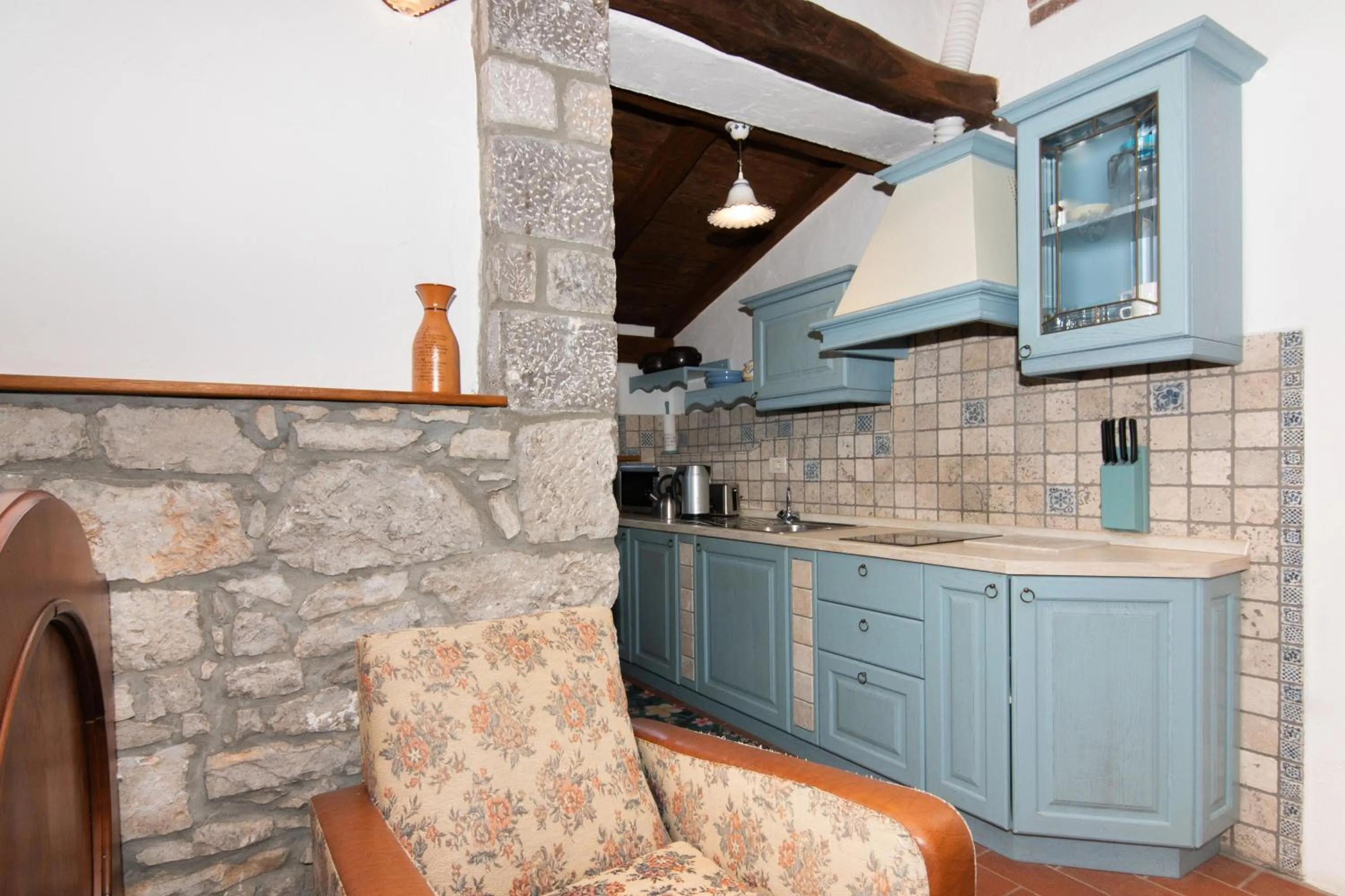 Kitchen or kitchenette in Apartments Valentinus 1800