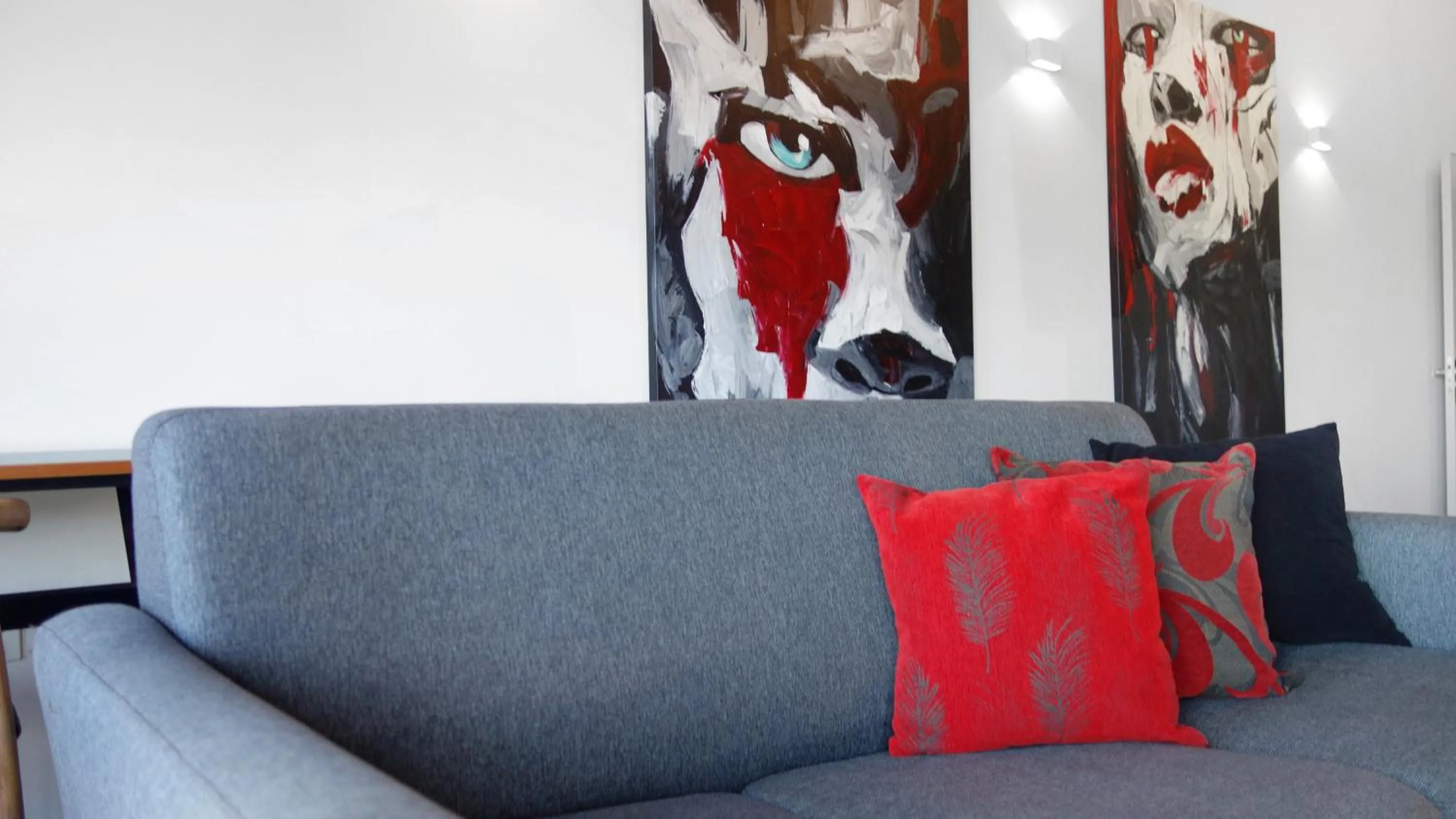 Living room in Semaphore Splash Apartments