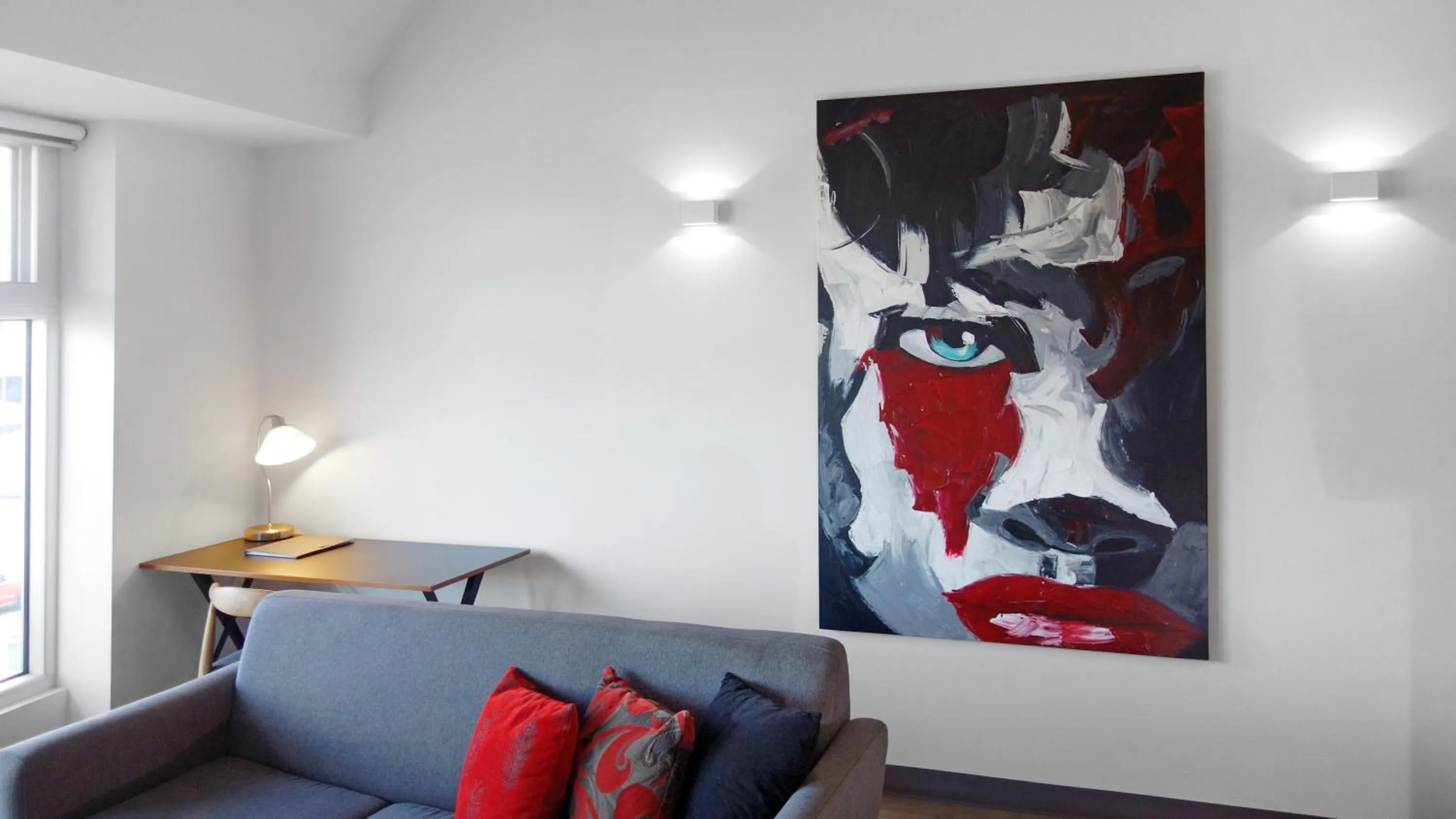 Living room in Semaphore Splash Apartments