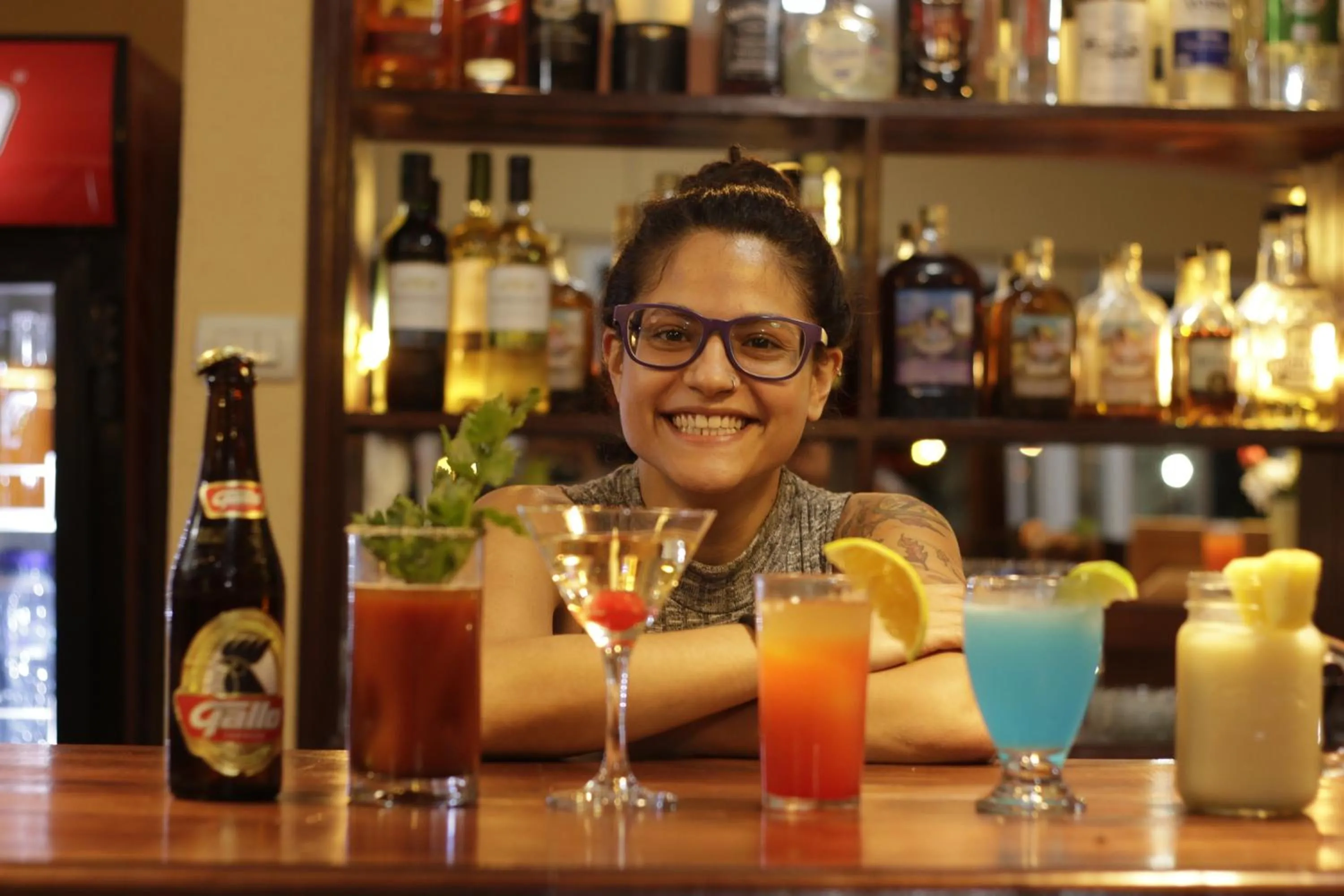 Drinks in El Delfin Hotel y Restaurante