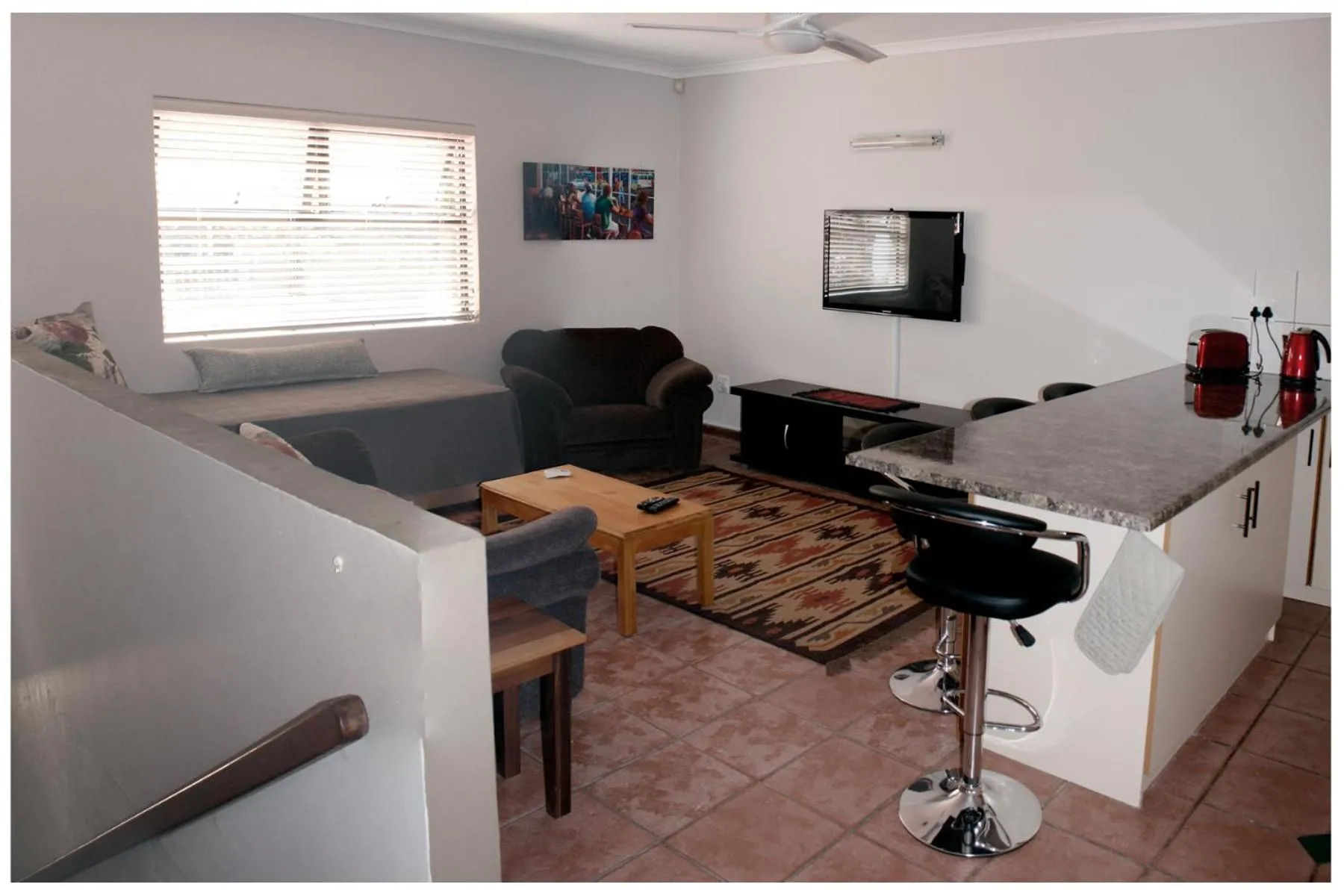 Living room in At One Lodge