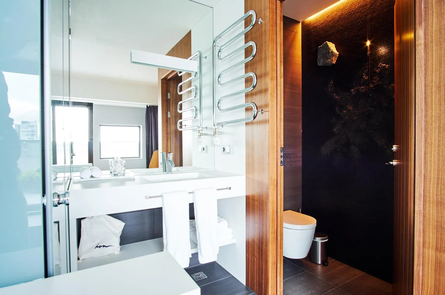 Bathroom in ION City Hotel, Reykjavik, a Member of Design Hotels