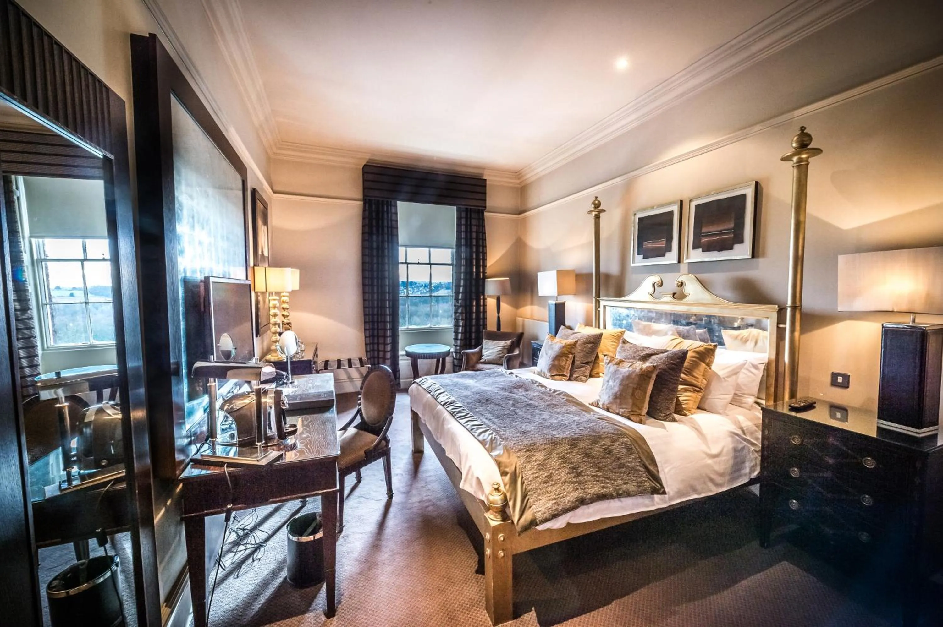 Photo of the whole room, Bed in Wood Hall Hotel & Spa