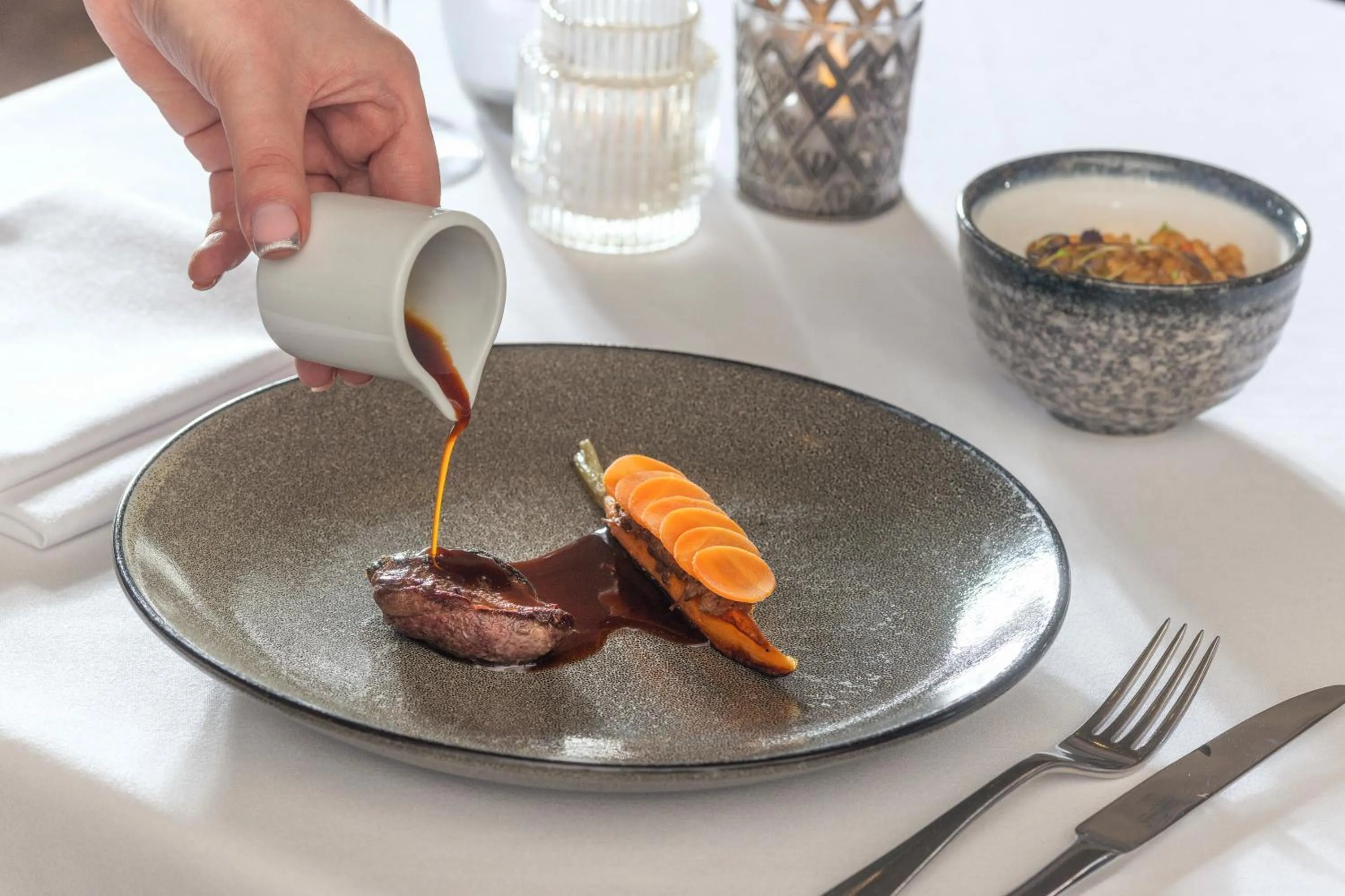 Food in Wood Hall Hotel & Spa