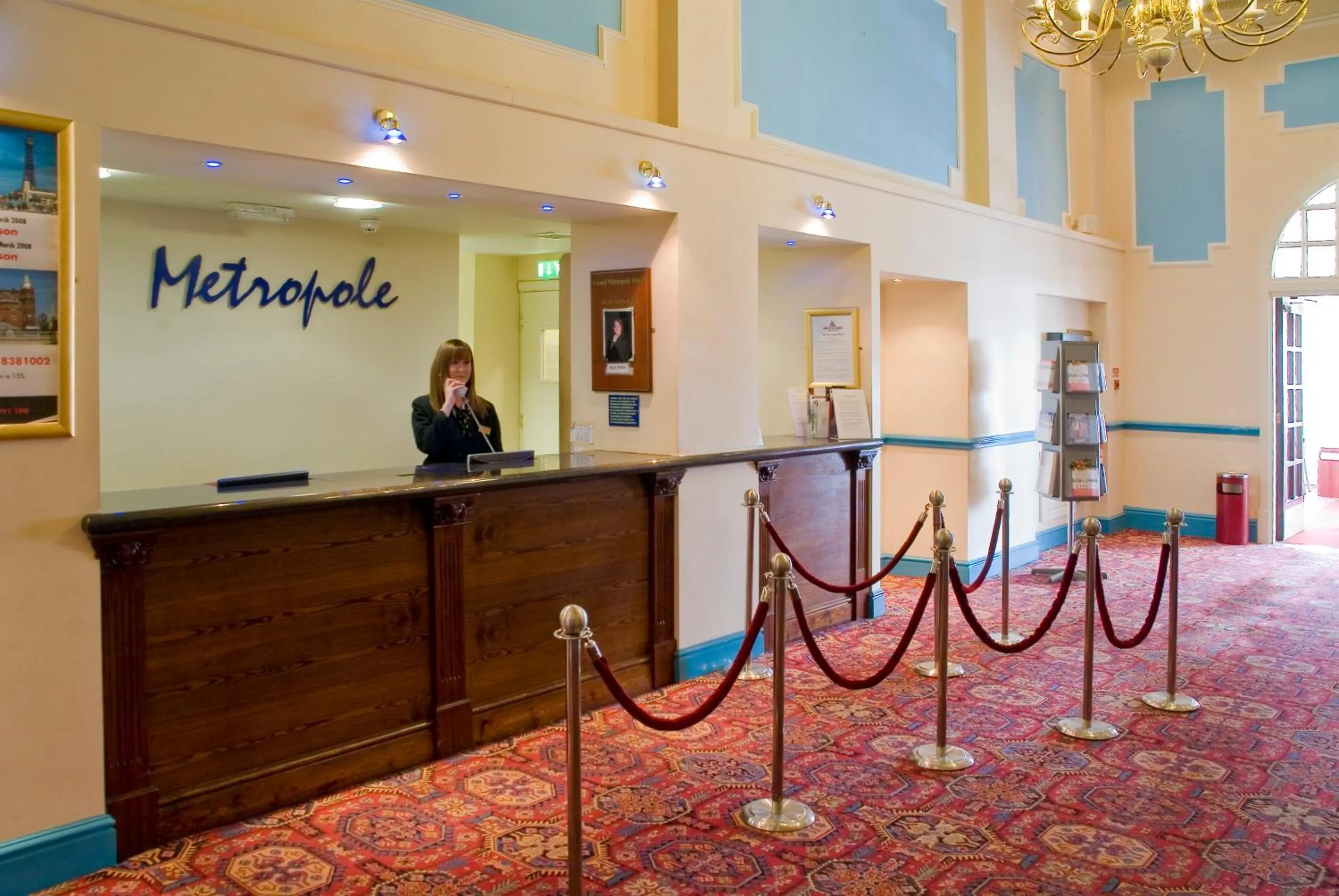 Lobby or reception in The Metropole Hotel