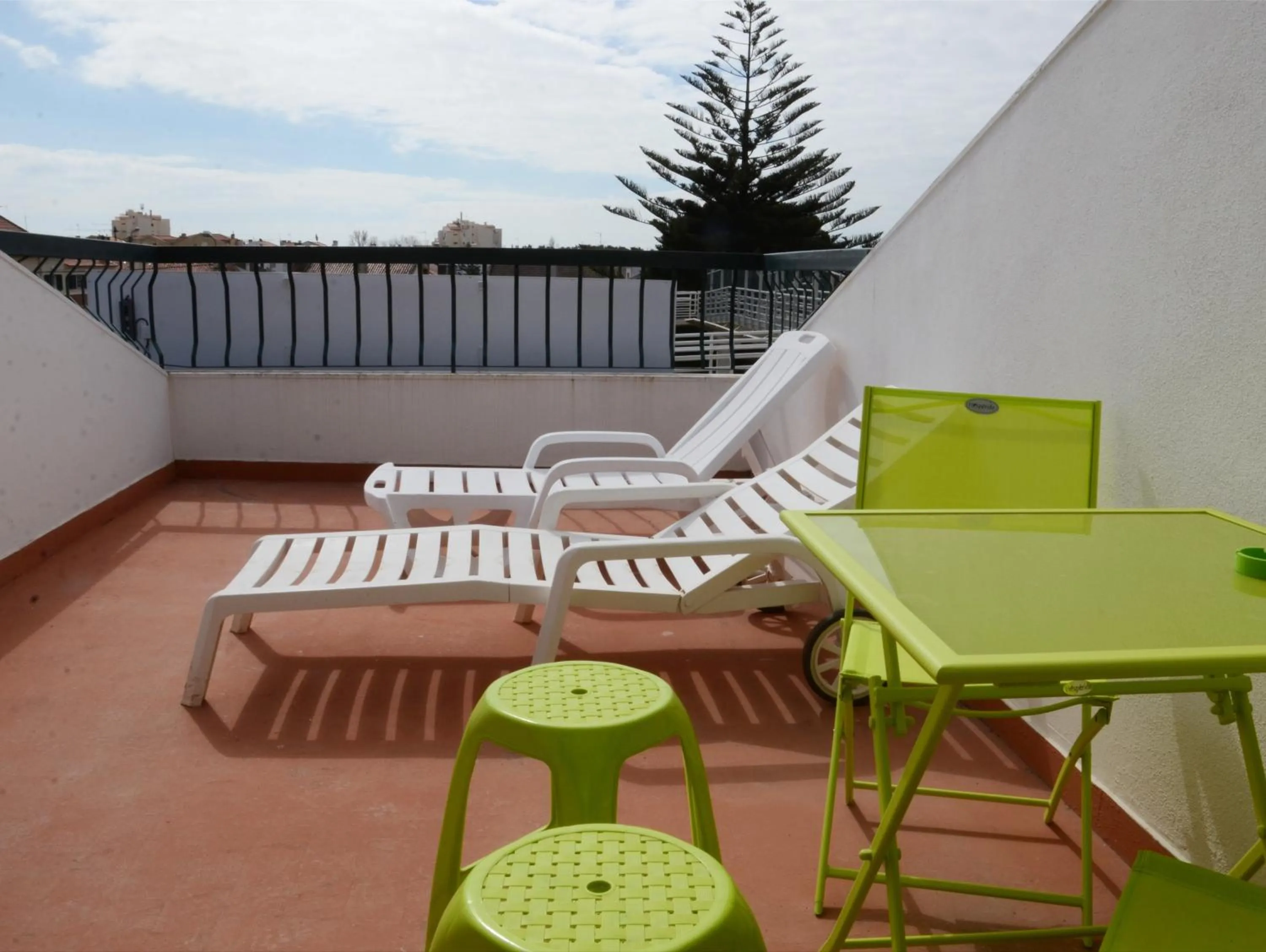 Balcony/Terrace in Help Yourself Hostels - Carcavelos Coast